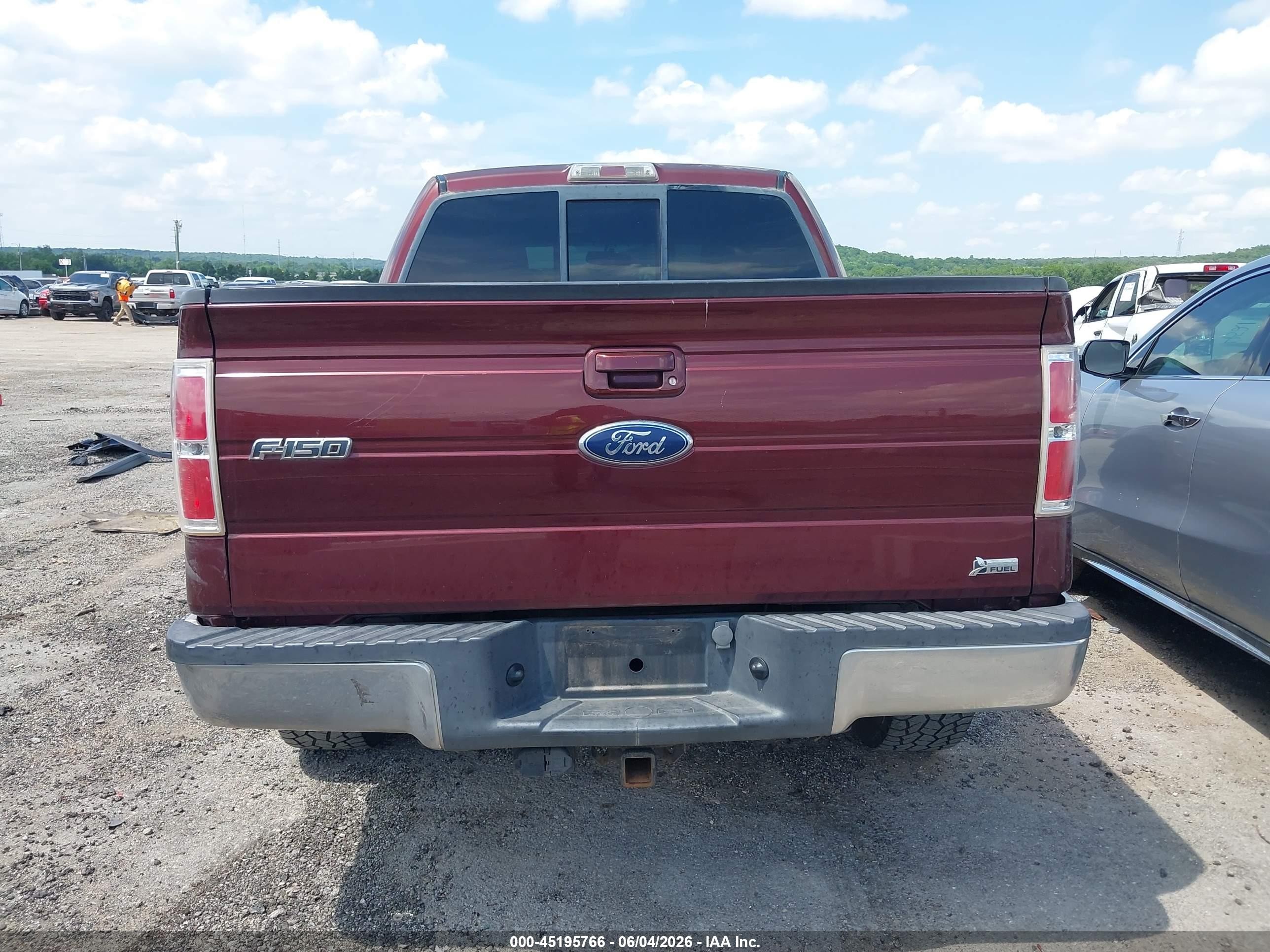 2010 Ford F-150 Lariat Maroon vin: 1FTFW1CV6AKA58030