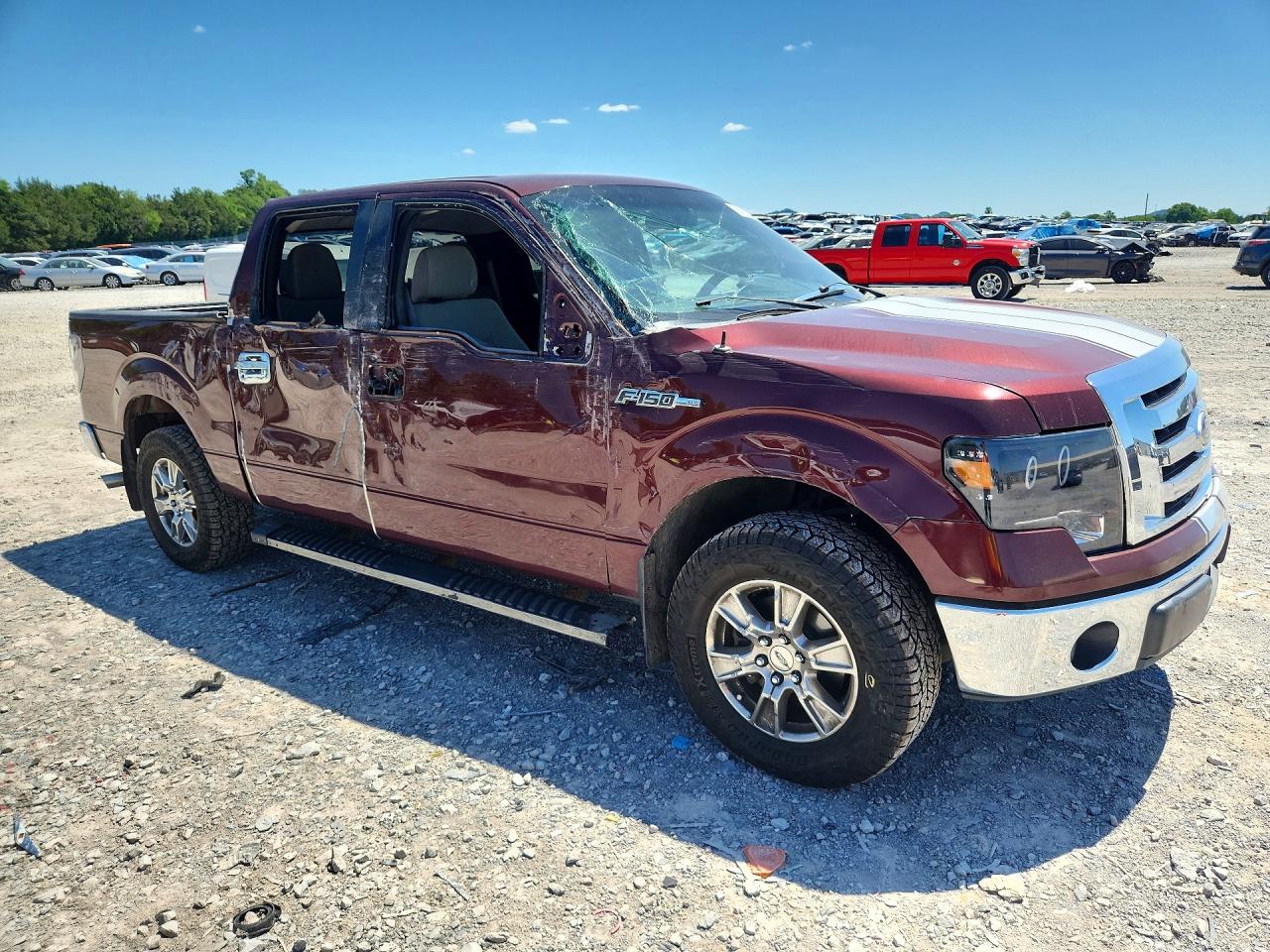 2010 Ford F150 Supercrew Темно-бордовый vin: 1FTFW1CV6AKE72778