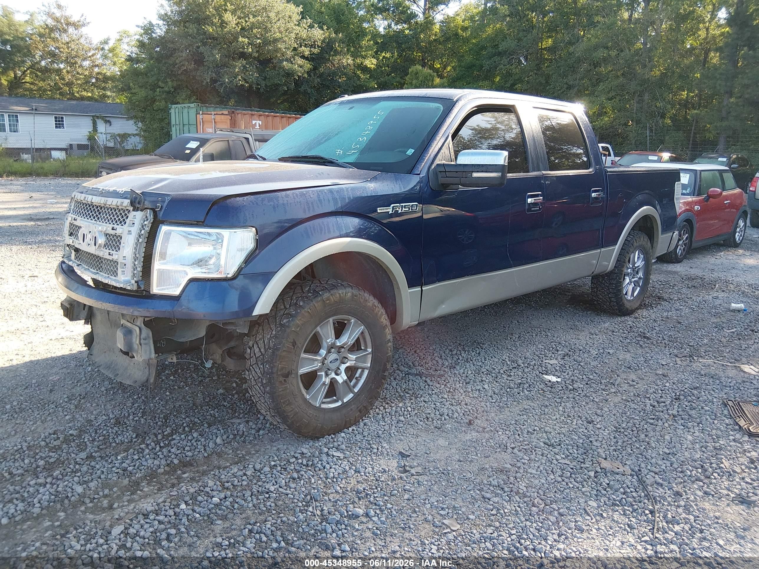 2010 Ford F-150 Fx2 Sport/harley-davidson/king Ranch/lariat/platinum/xl/xlt Blue vin: 1FTFW1CV7AFA41231