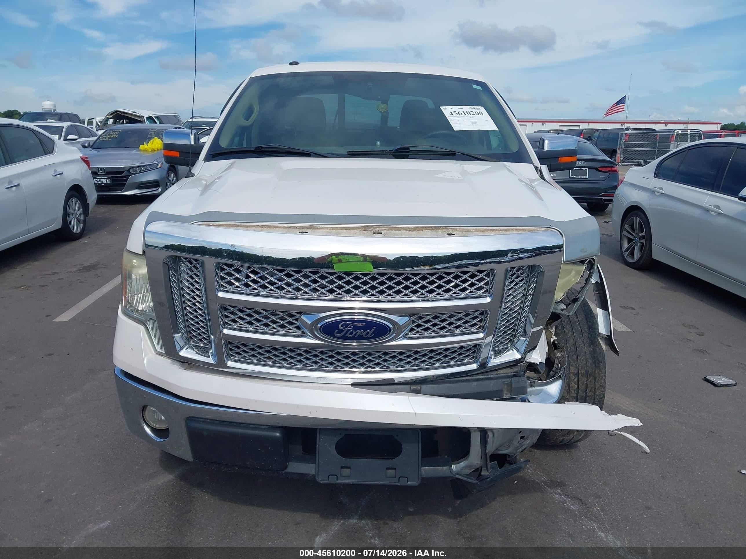 2010 Ford F-150 Fx2 Sport/harley-davidson/king Ranch/lariat/platinum/xl/xlt White vin: 1FTFW1CV8AFA51511