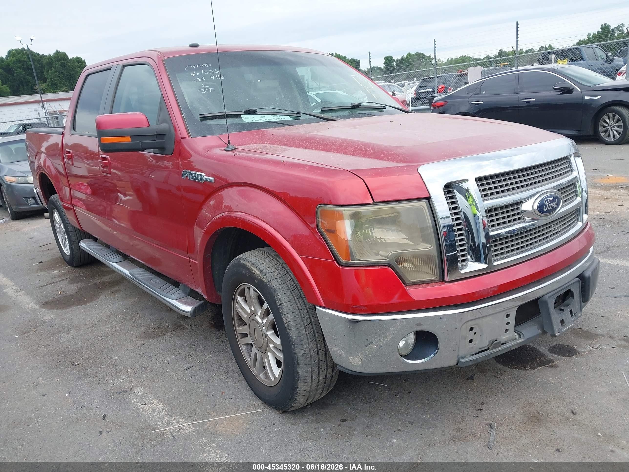 2010 Ford F-150 Fx2 Sport/harley-davidson/king Ranch/lariat/platinum/xl/xlt Red vin: 1FTFW1CV8AFB39118