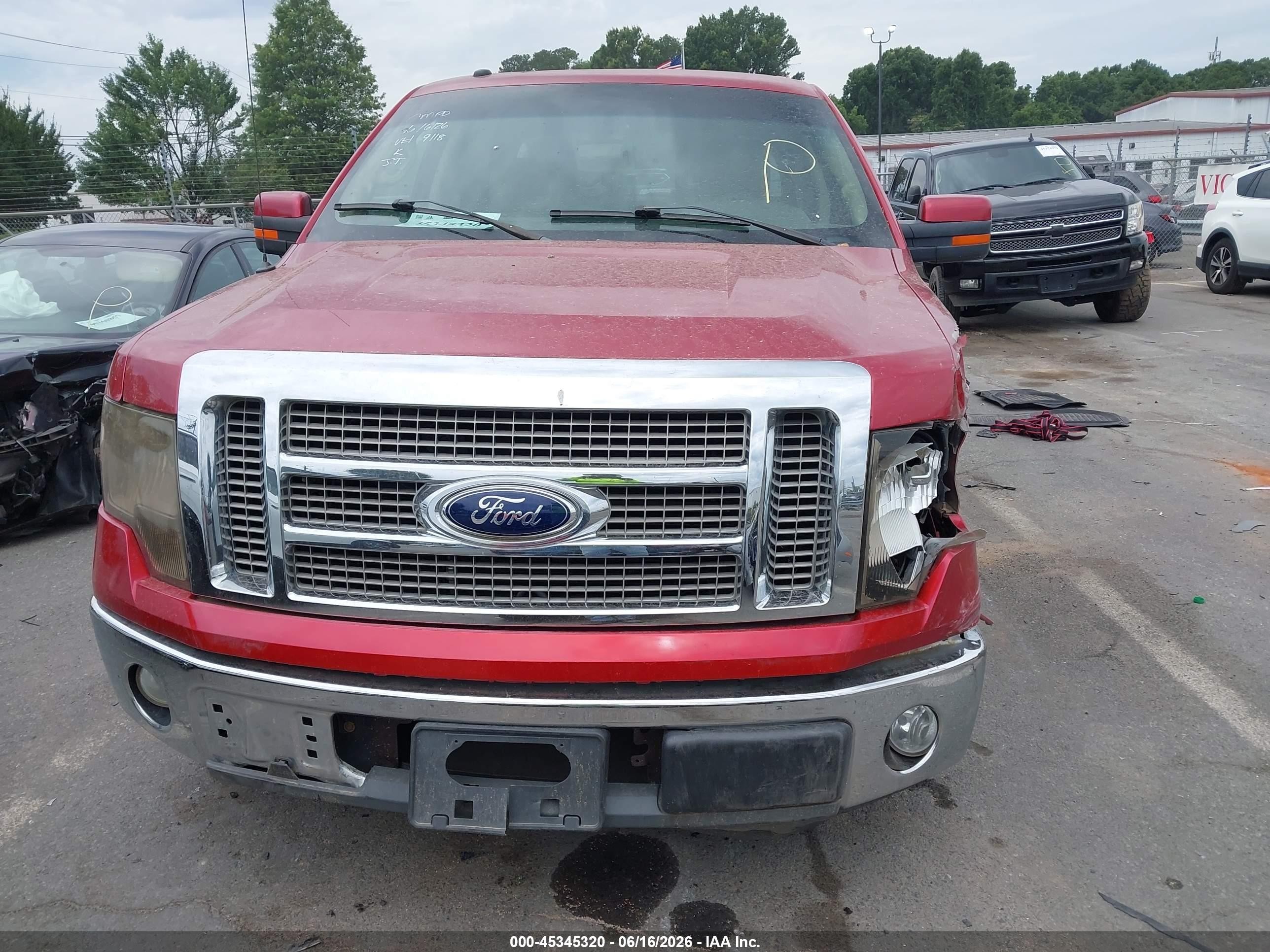2010 Ford F-150 Fx2 Sport/harley-davidson/king Ranch/lariat/platinum/xl/xlt Red vin: 1FTFW1CV8AFB39118
