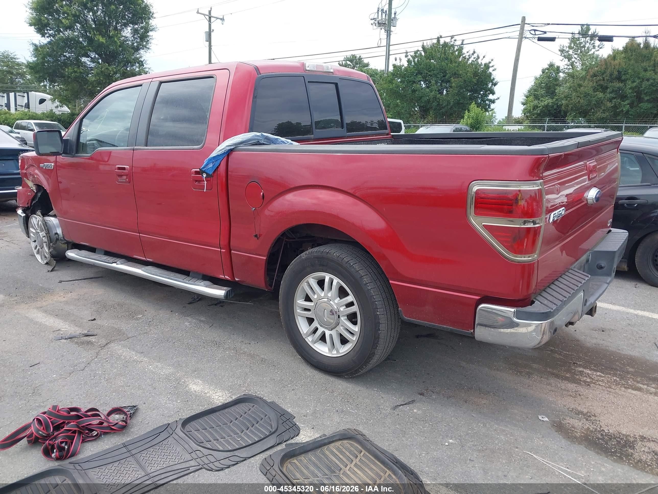 2010 Ford F-150 Fx2 Sport/harley-davidson/king Ranch/lariat/platinum/xl/xlt Red vin: 1FTFW1CV8AFB39118