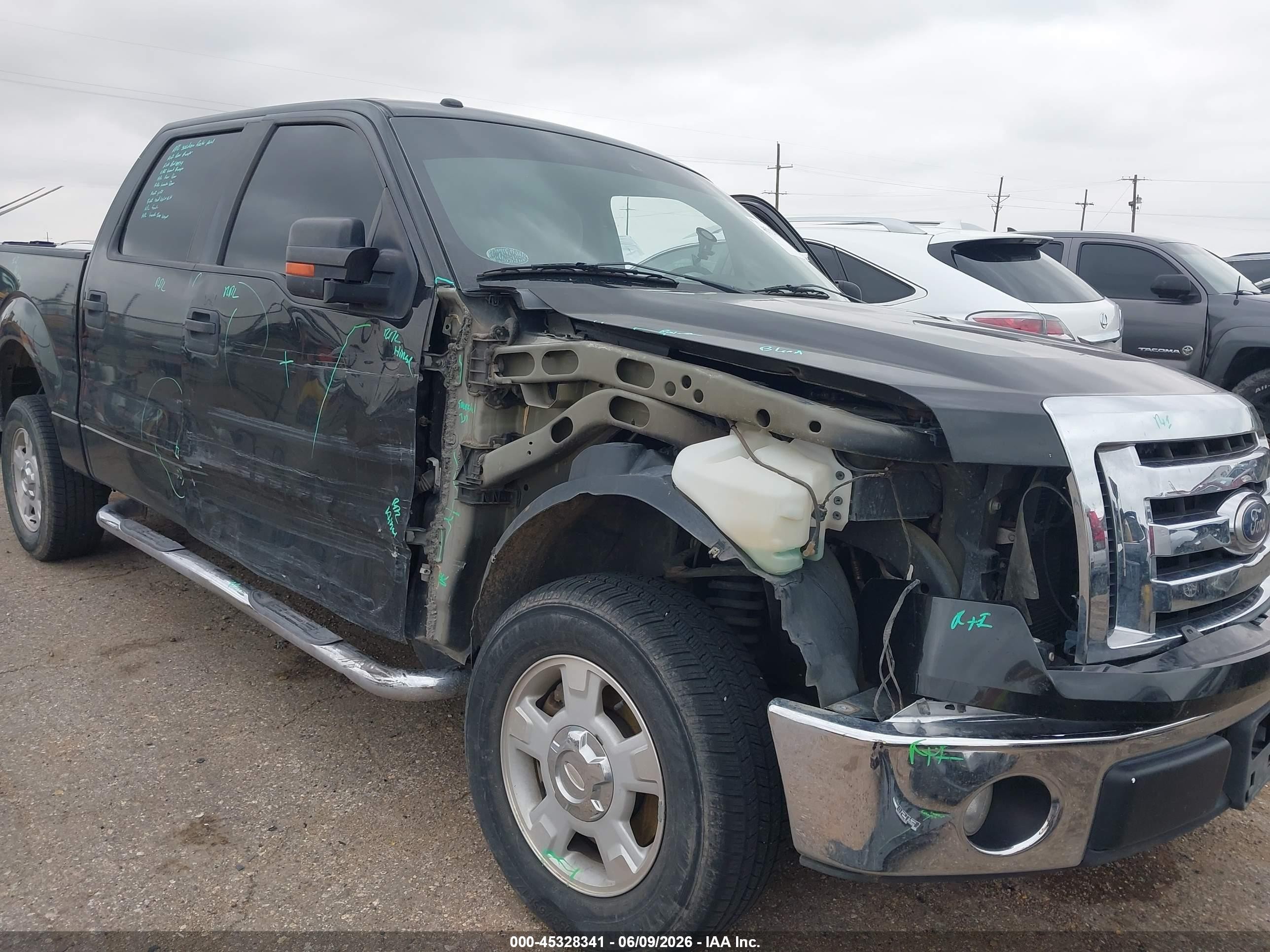 2010 Ford F-150 Xlt Black vin: 1FTFW1CV9AFD93209