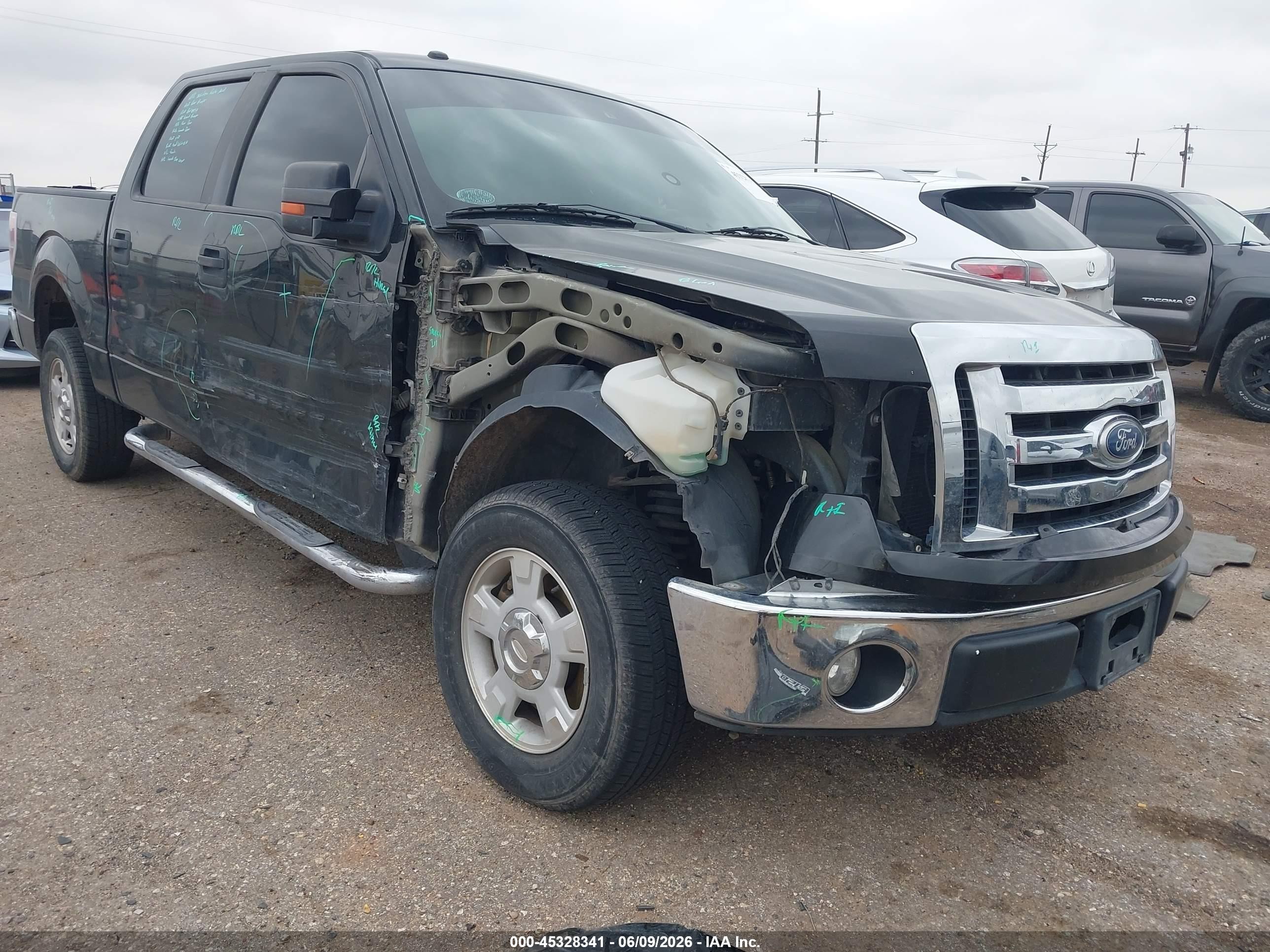 2010 Ford F-150 Xlt Black vin: 1FTFW1CV9AFD93209