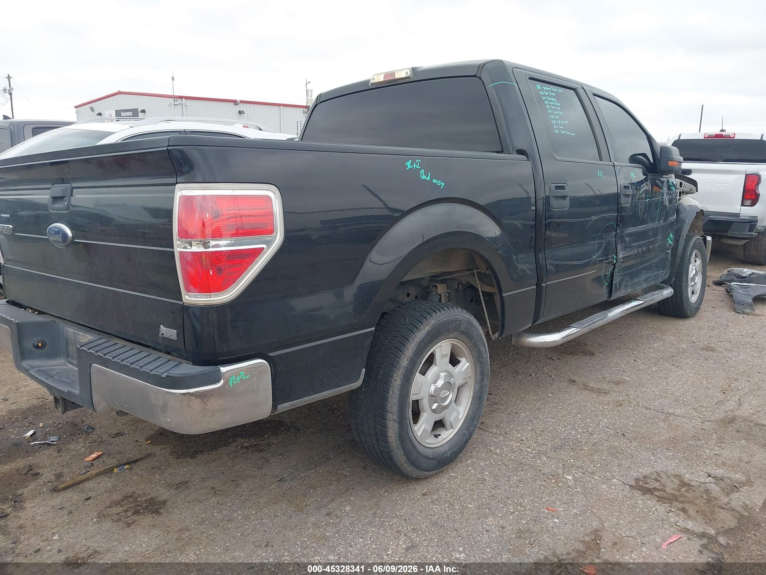 2010 Ford F-150 Xlt Black vin: 1FTFW1CV9AFD93209