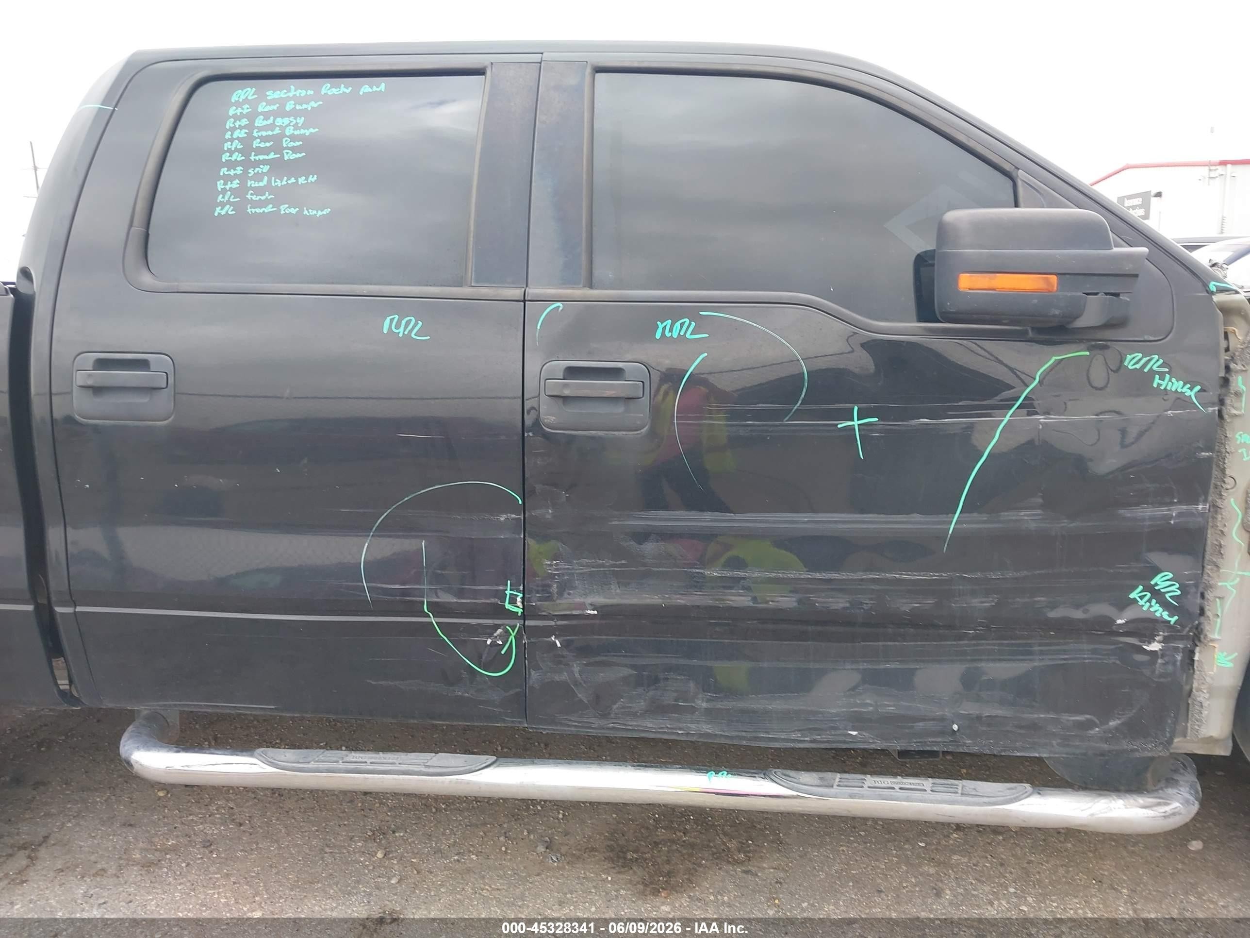 2010 Ford F-150 Xlt Black vin: 1FTFW1CV9AFD93209