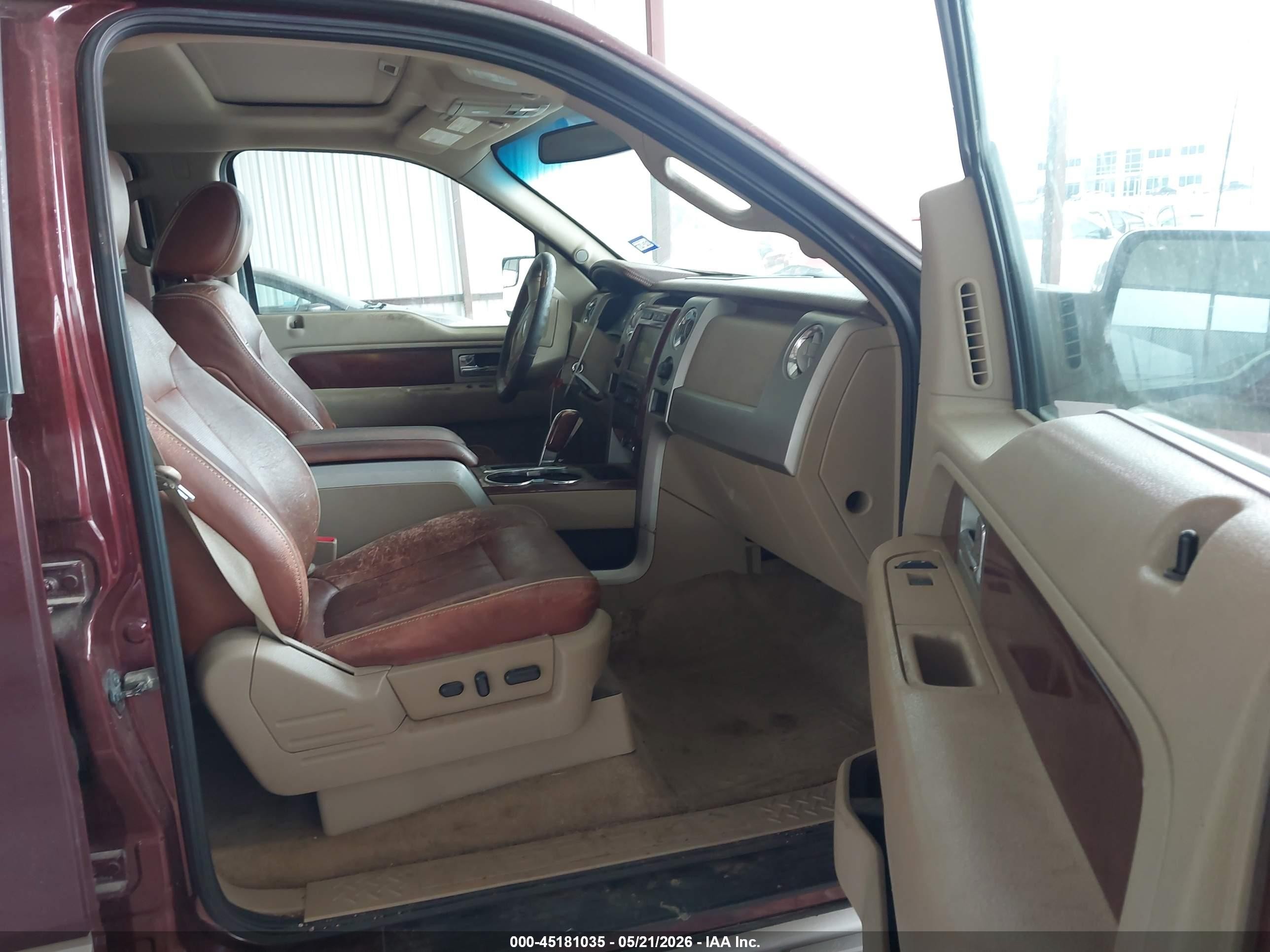 2010 Ford F-150 King Ranch Бордовый vin: 1FTFW1CV9AKC37808