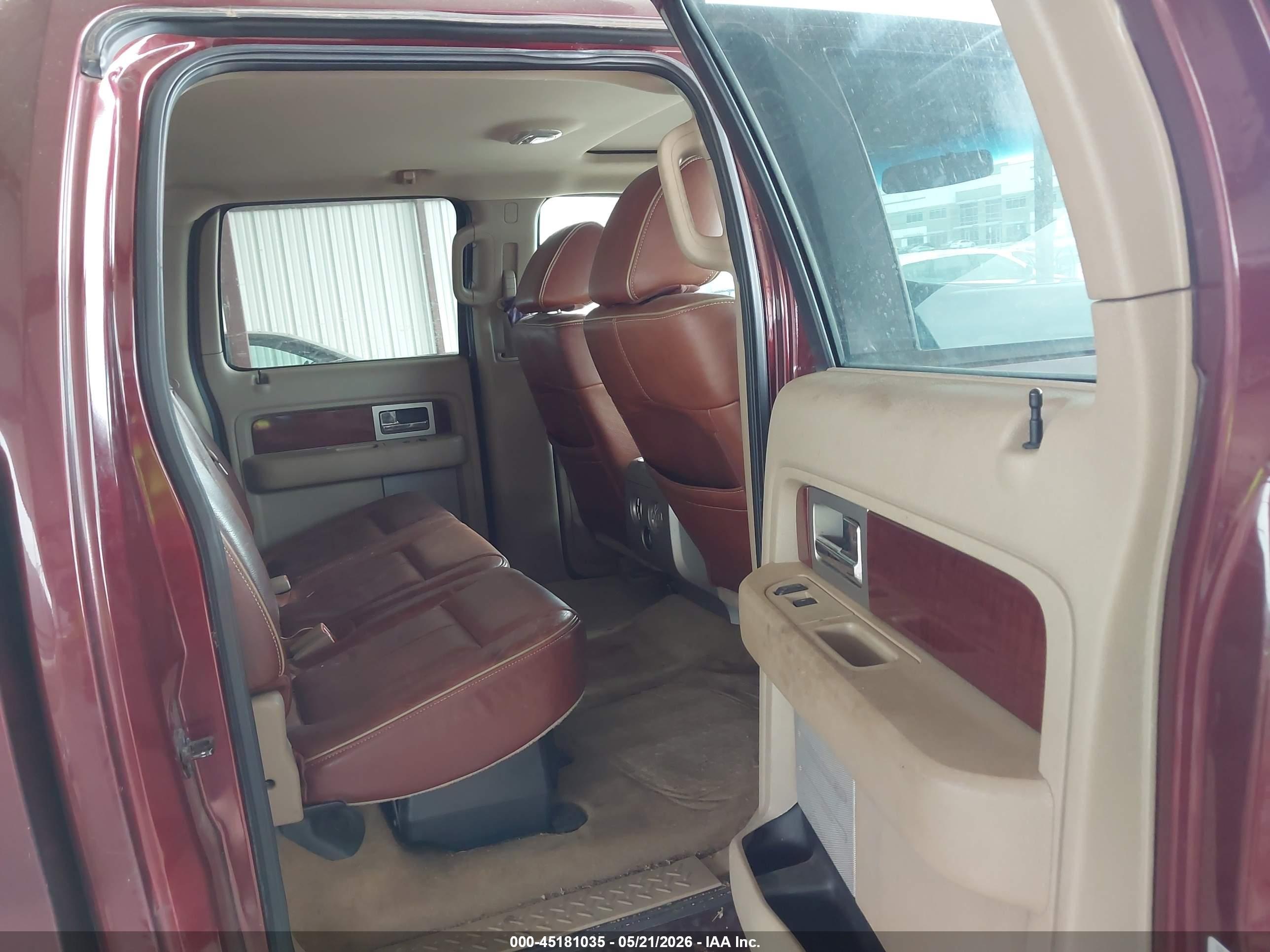 2010 Ford F-150 King Ranch Бордовый vin: 1FTFW1CV9AKC37808