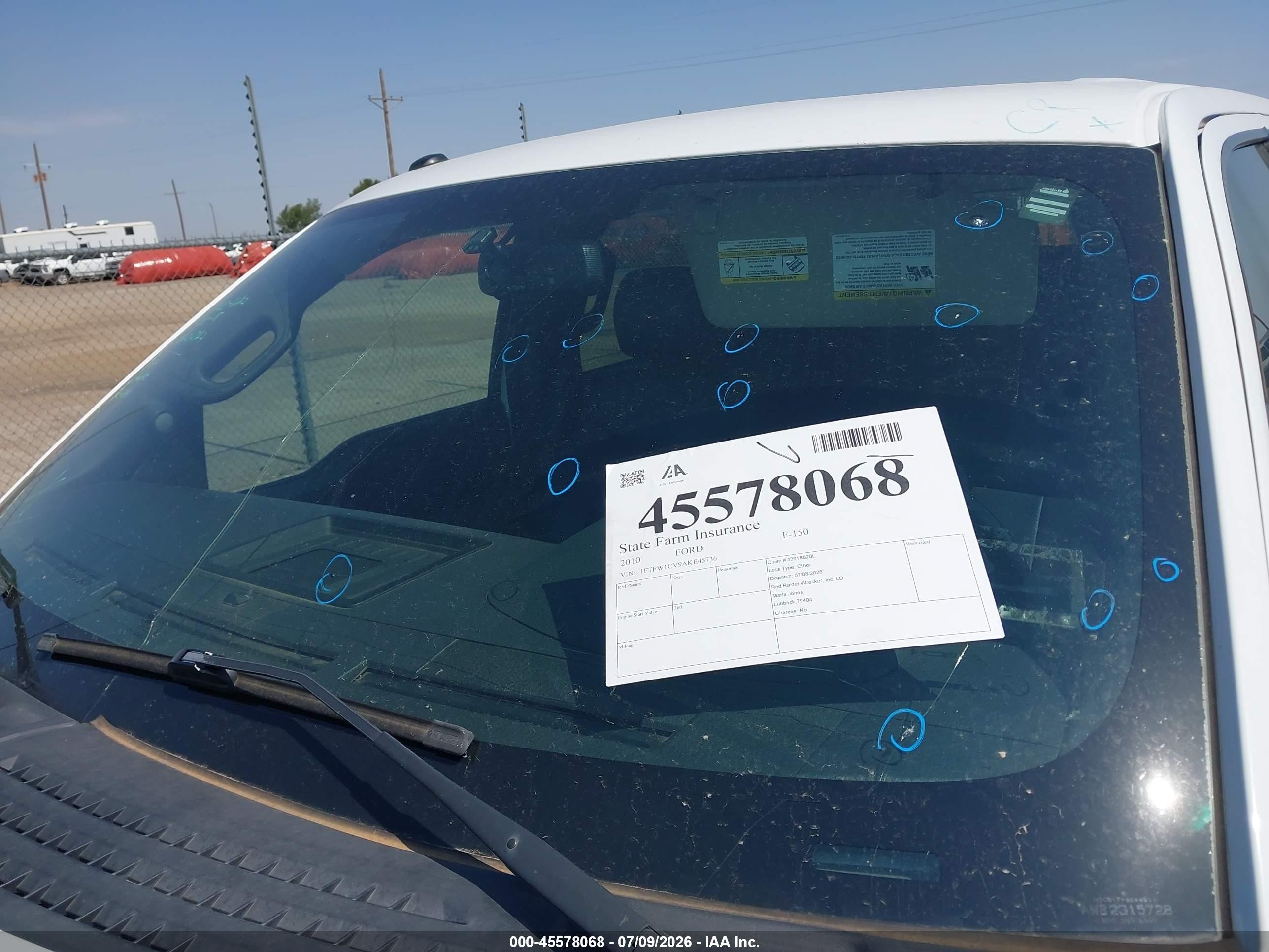 2010 Ford F-150 Fx2 Sport/harley-davidson/king Ranch/lariat/platinum/xl/xlt Белый vin: 1FTFW1CV9AKE45736
