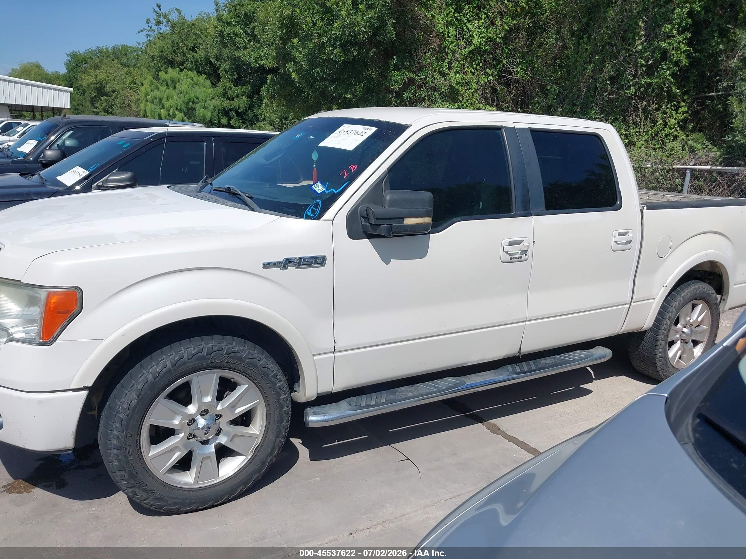 2010 Ford F-150 Platinum White vin: 1FTFW1CVXAFD65516
