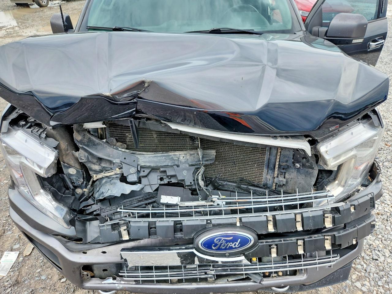2018 Ford F150 Supercrew Gray vin: 1FTFW1E14JFD63254