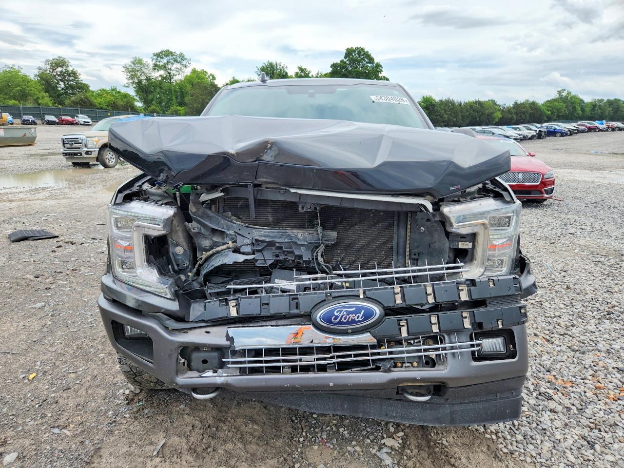 2018 Ford F150 Supercrew Gray vin: 1FTFW1E14JFD63254