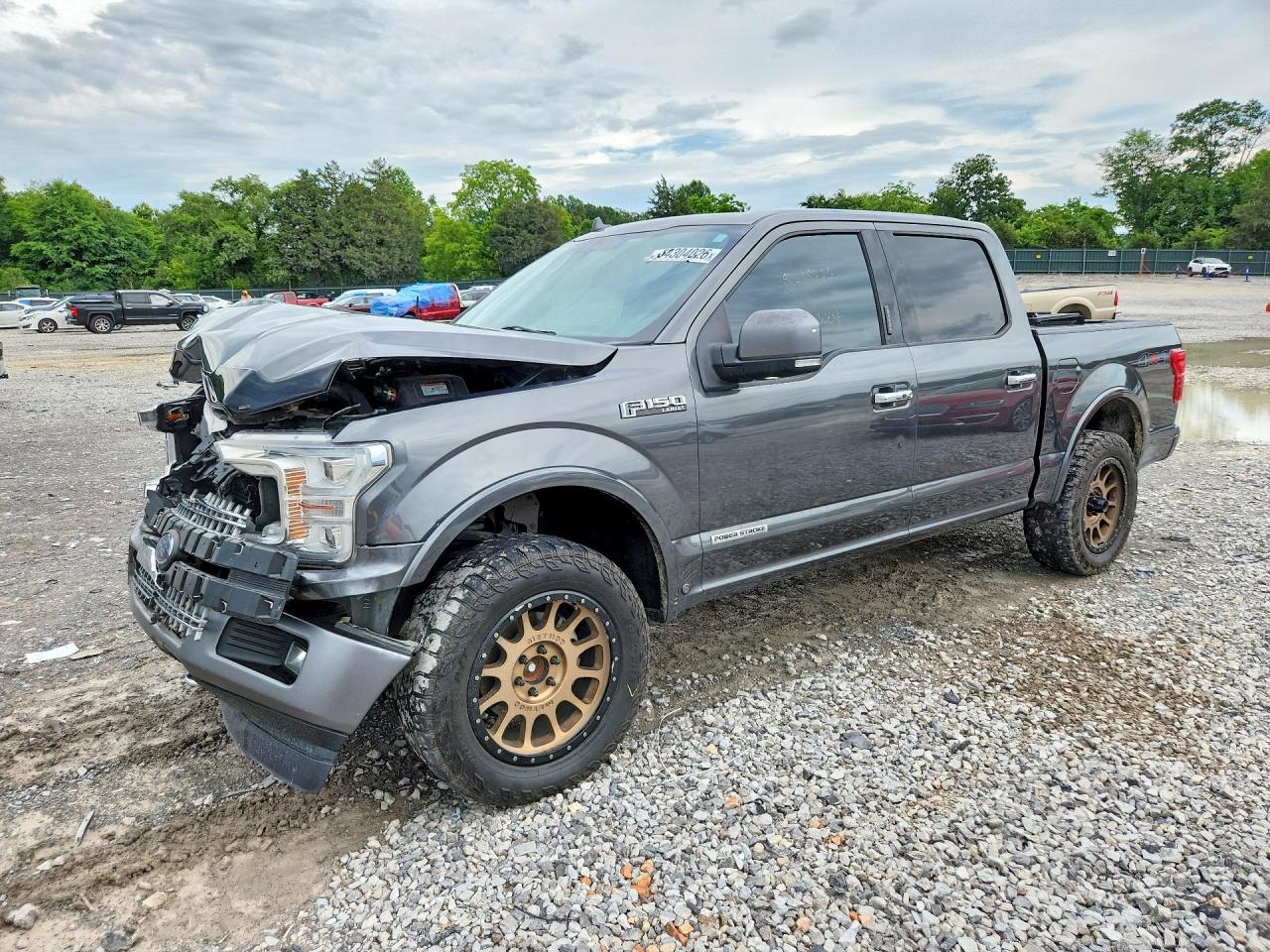 2018 Ford F150 Supercrew Gray vin: 1FTFW1E14JFD63254