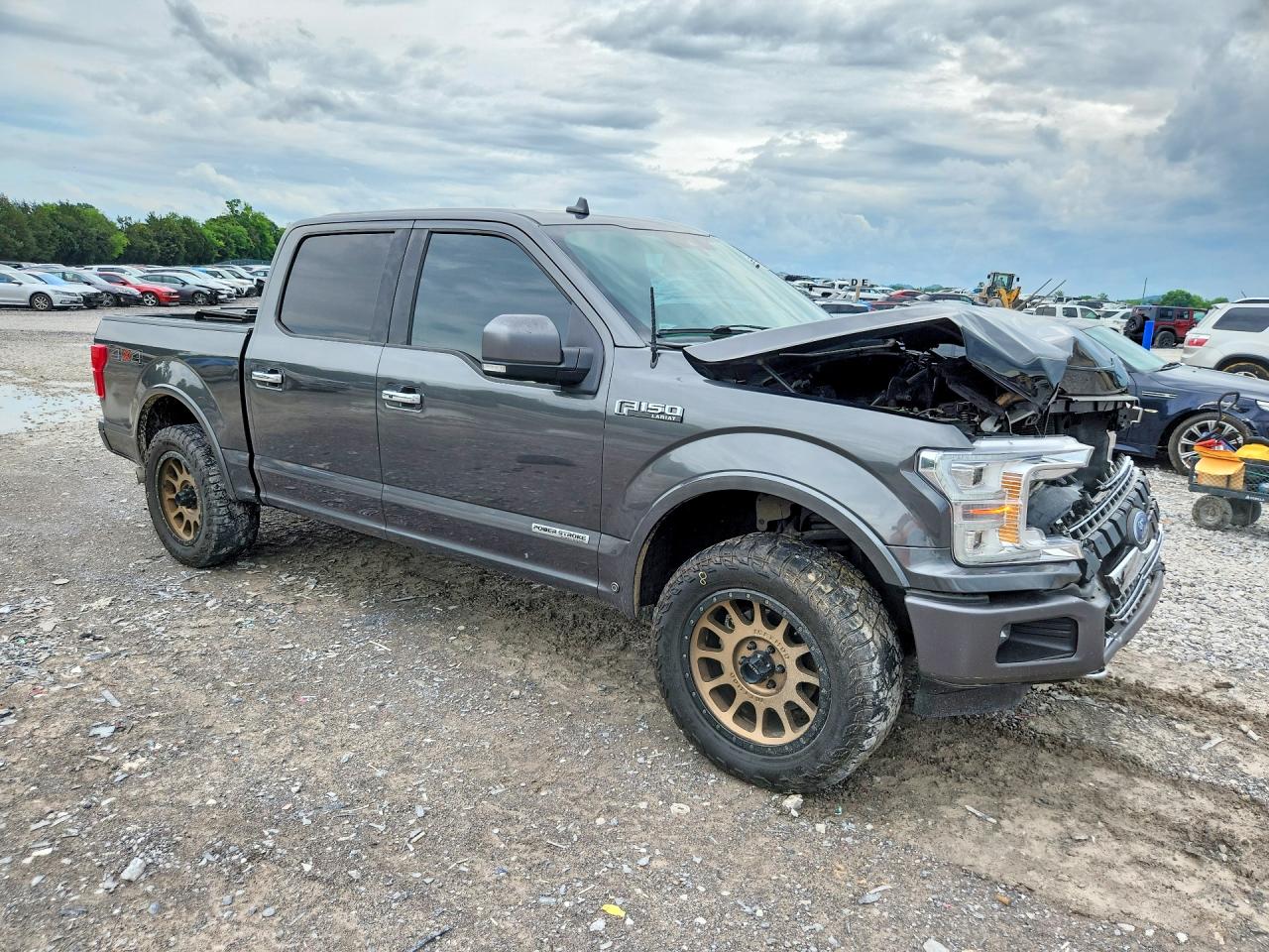 2018 Ford F150 Supercrew Gray vin: 1FTFW1E14JFD63254