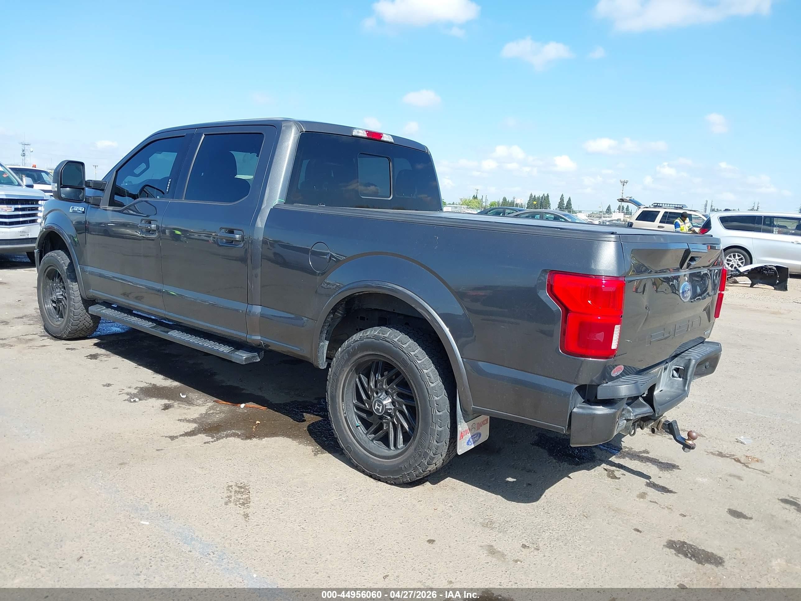 2020 Ford F-150 Lariat Gray vin: 1FTFW1E47LKF17542