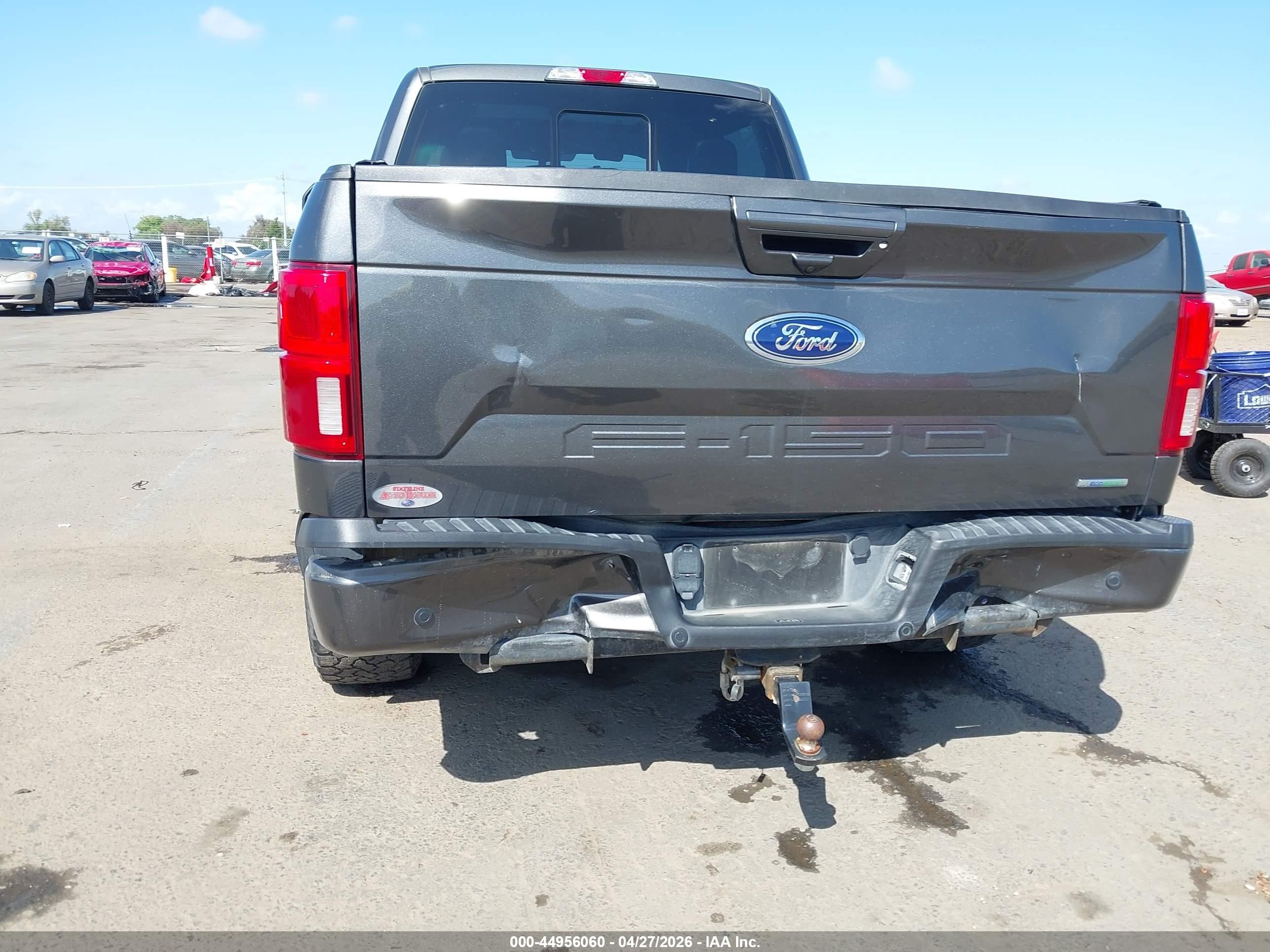 2020 Ford F-150 Lariat Gray vin: 1FTFW1E47LKF17542