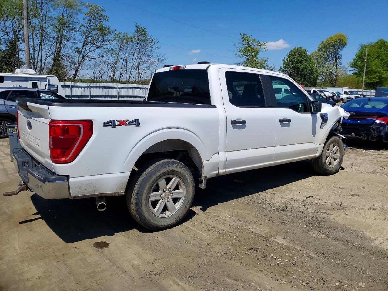 2023 Ford F150 Supercrew Белый vin: 1FTFW1E50PFA34644