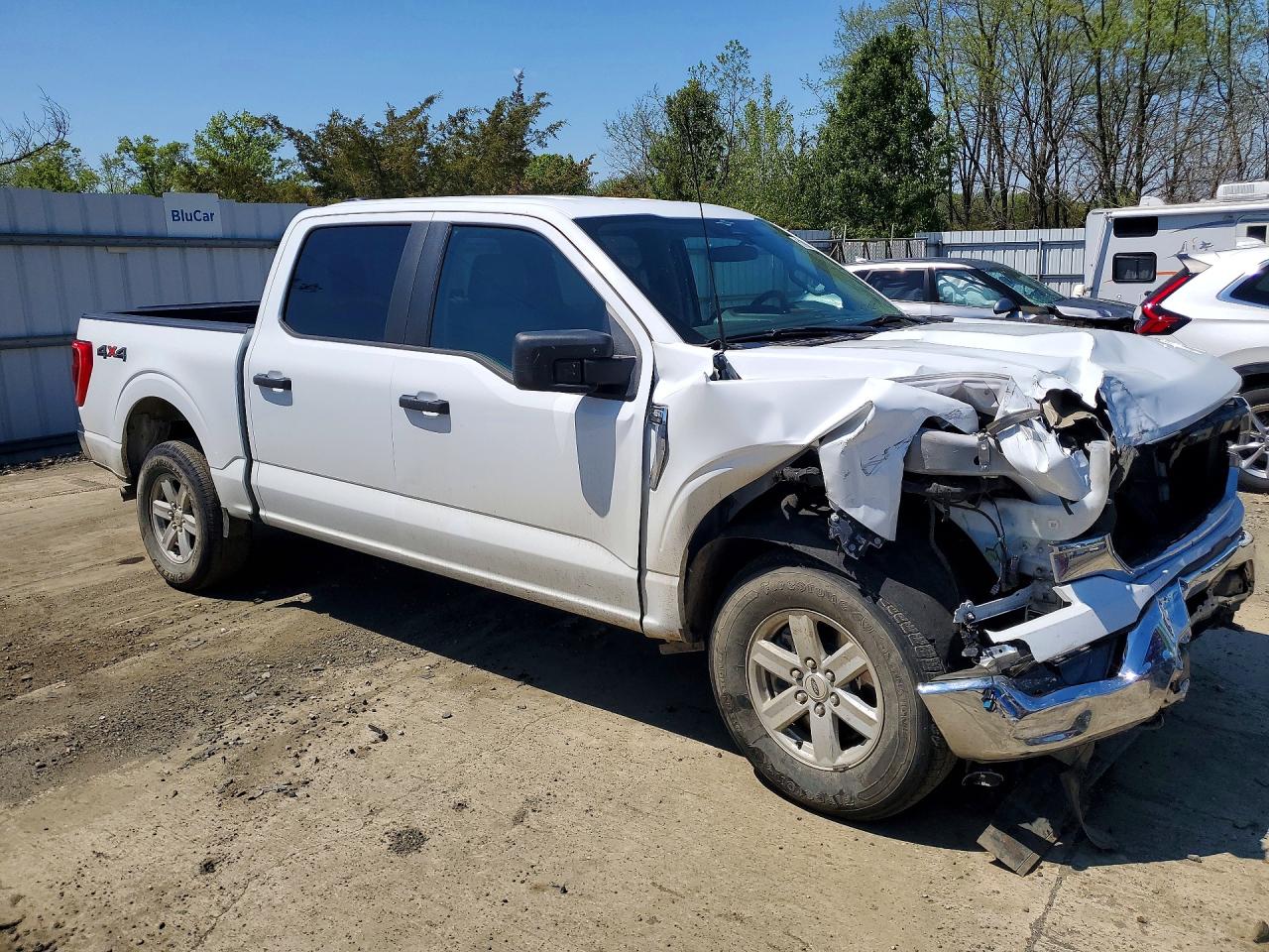 2023 Ford F150 Supercrew Белый vin: 1FTFW1E50PFA34644