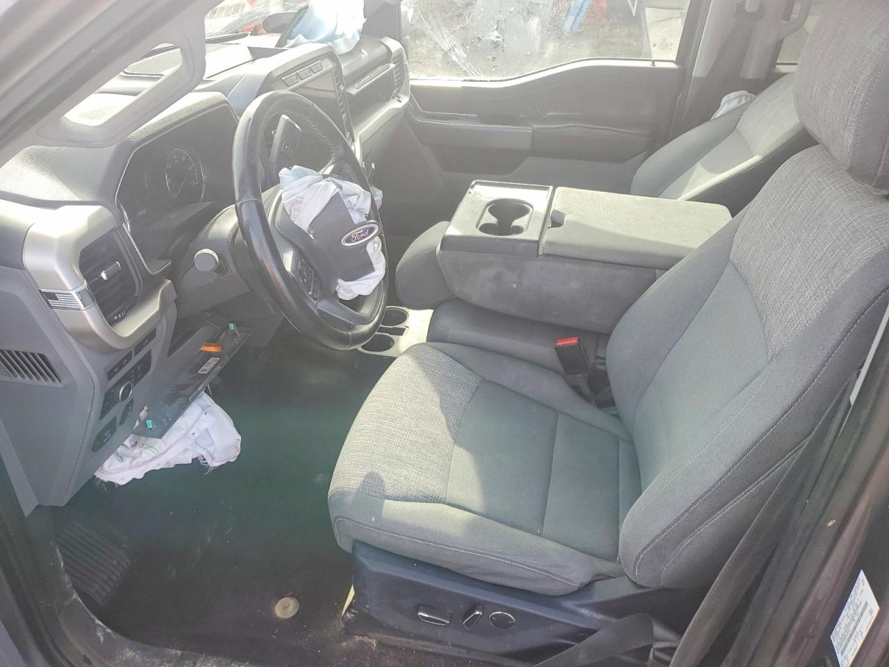 2021 Ford F150 Supercrew Gray vin: 1FTFW1E55MFA84144