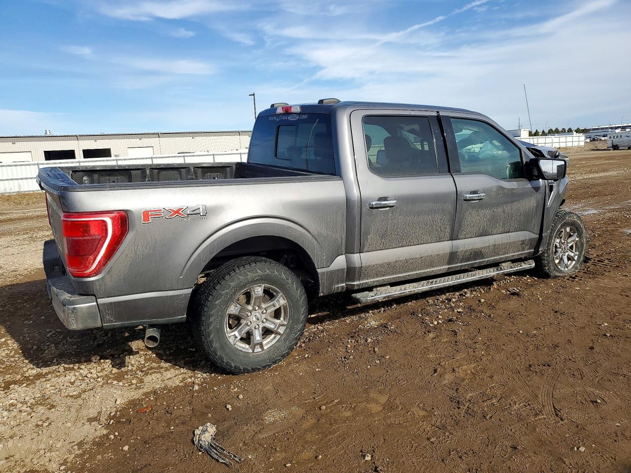 2021 Ford F150 Supercrew Gray vin: 1FTFW1E55MFA84144