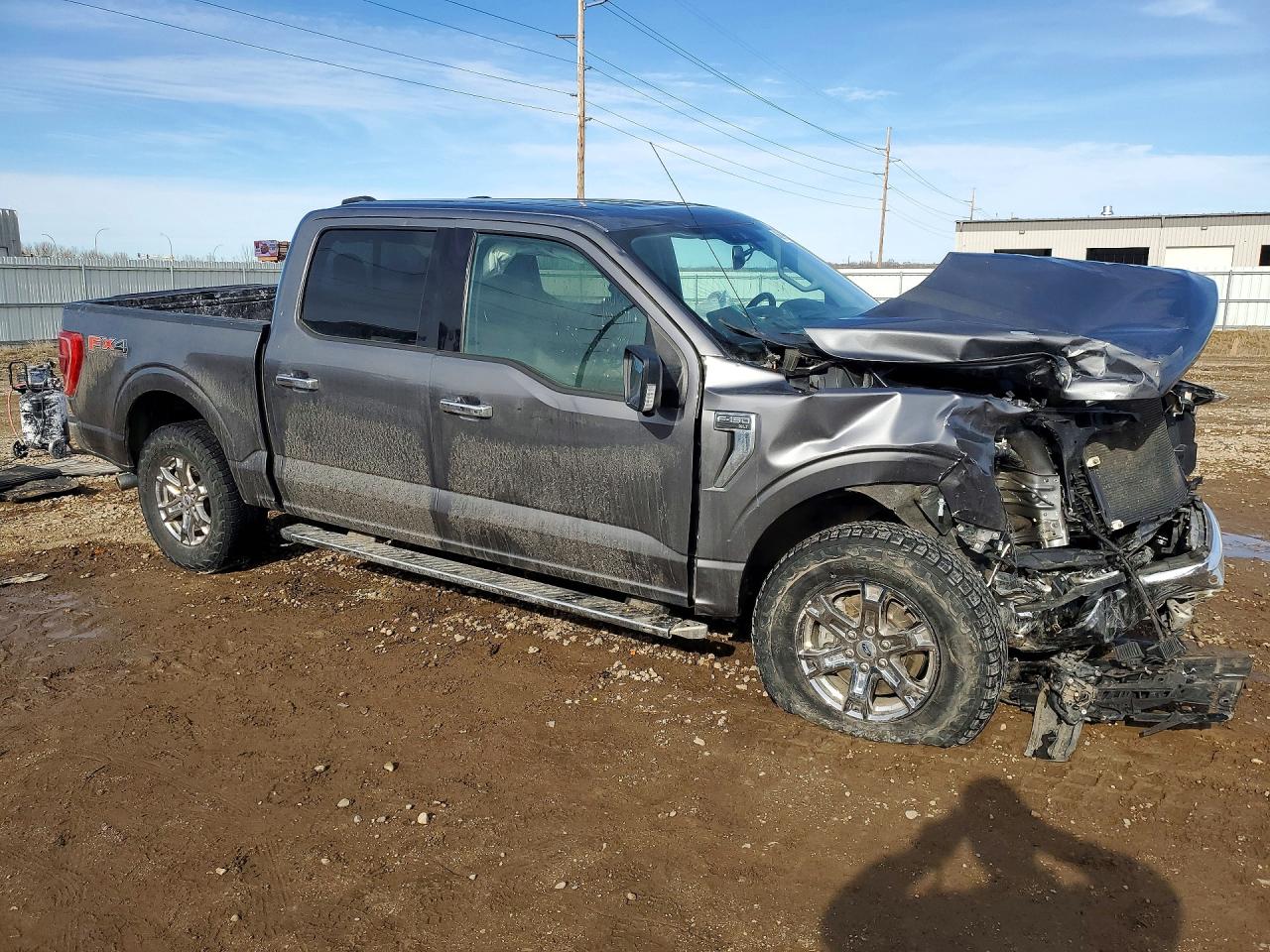 2021 Ford F150 Supercrew Gray vin: 1FTFW1E55MFA84144
