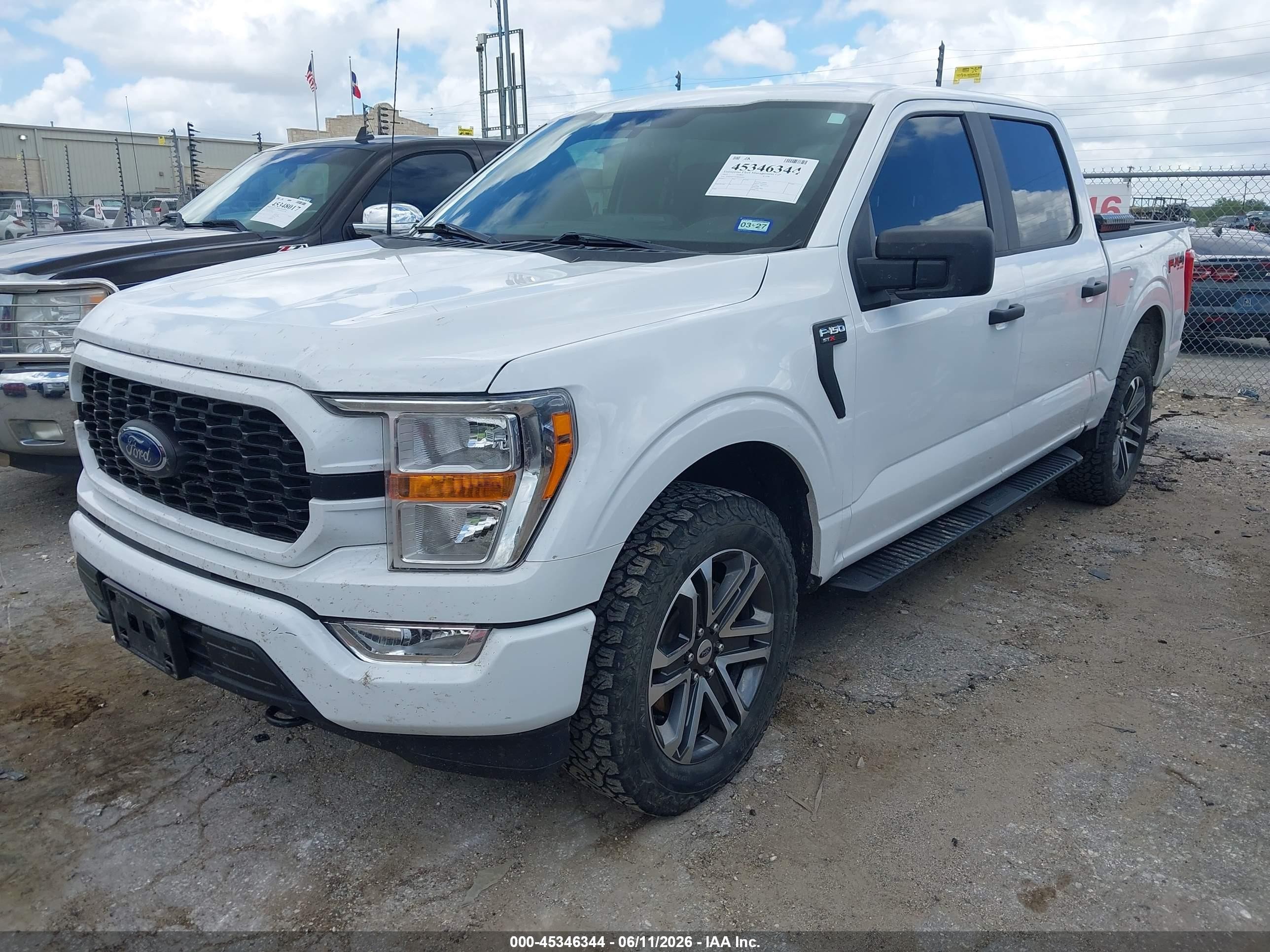 2022 Ford F-150 Xl White vin: 1FTFW1E55NKE94385