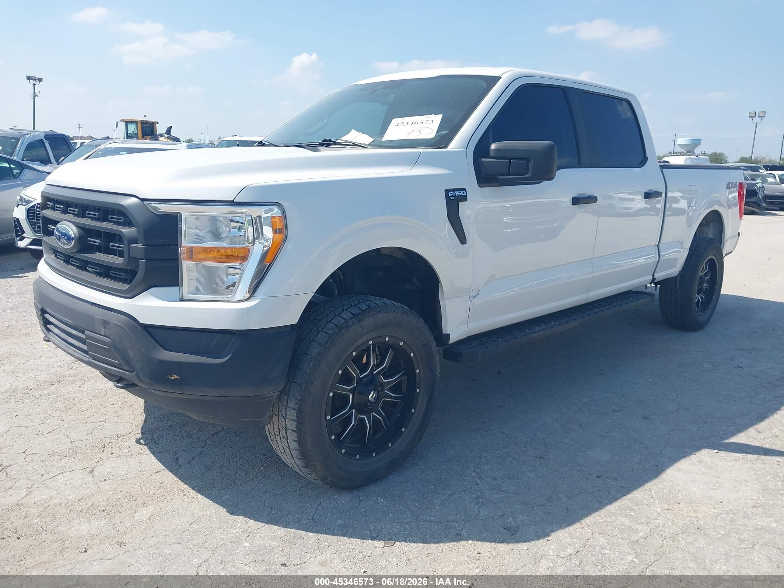 2022 Ford F-150 Xl White vin: 1FTFW1E56NFA28019