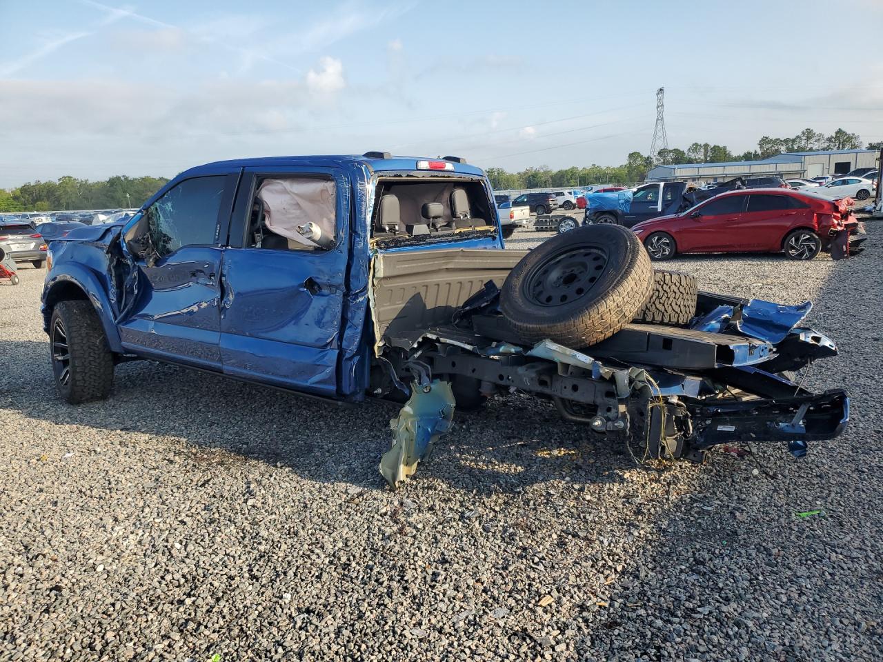 2023 Ford F150 Supercrew Blue vin: 1FTFW1E56PKE16040