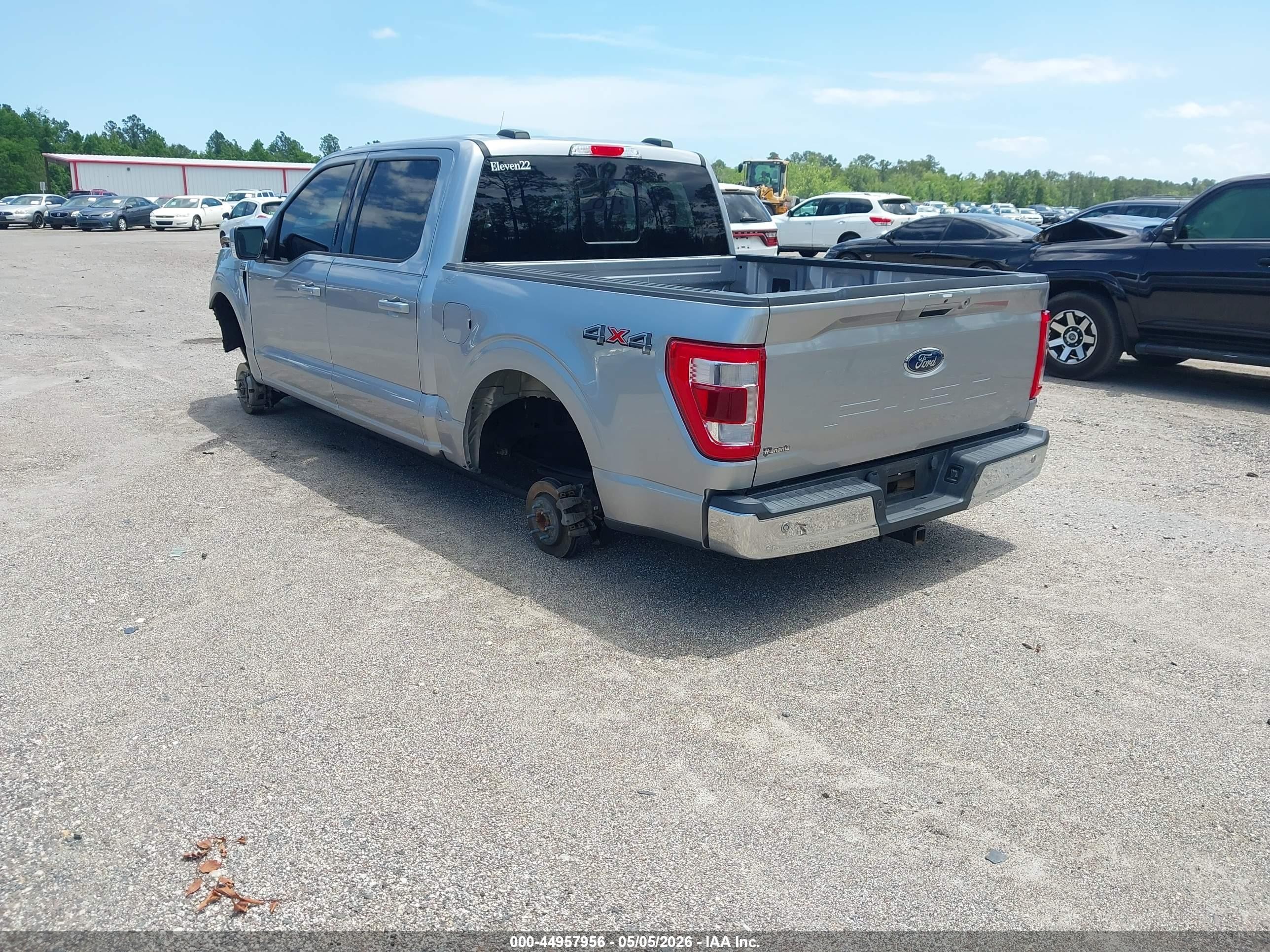 2021 Ford F-150 Lariat Серый vin: 1FTFW1E57MFA71928