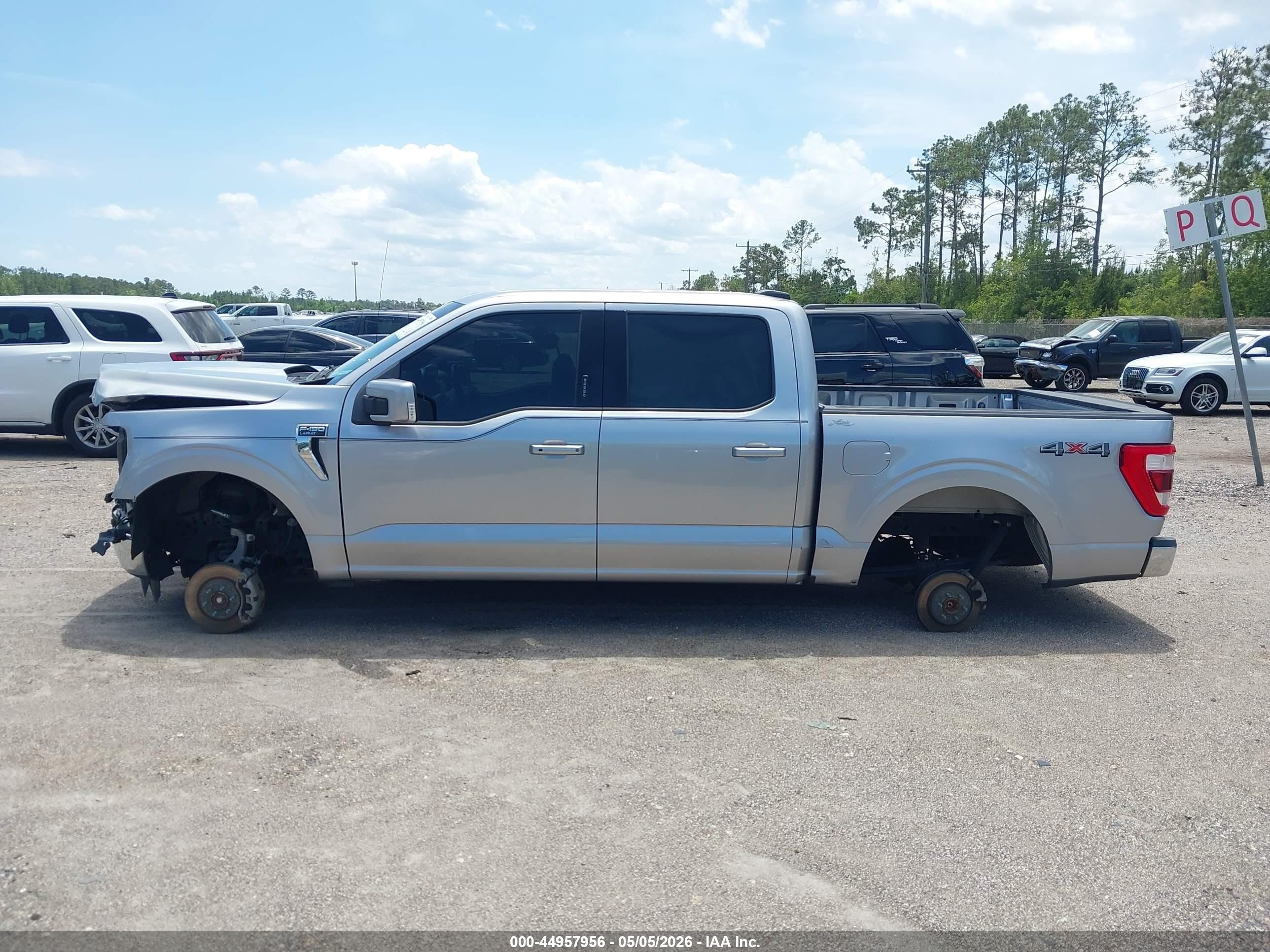 2021 Ford F-150 Lariat Серый vin: 1FTFW1E57MFA71928