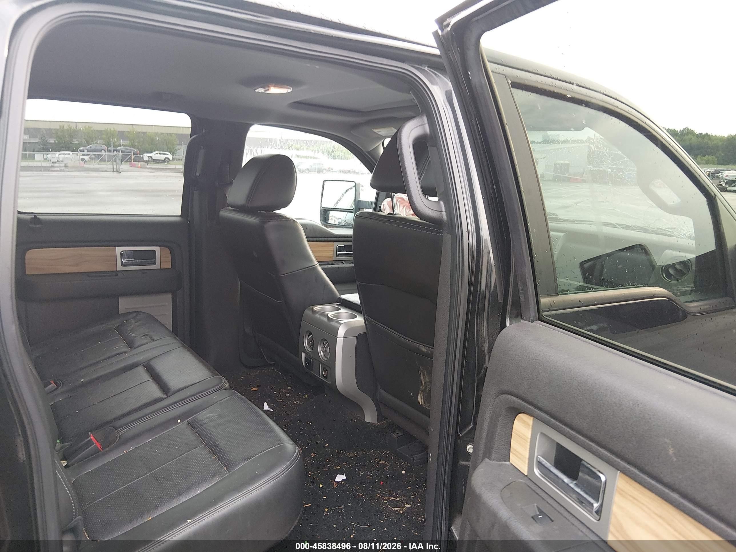2011 Ford F-150 Lariat Black vin: 1FTFW1E63BFA58714