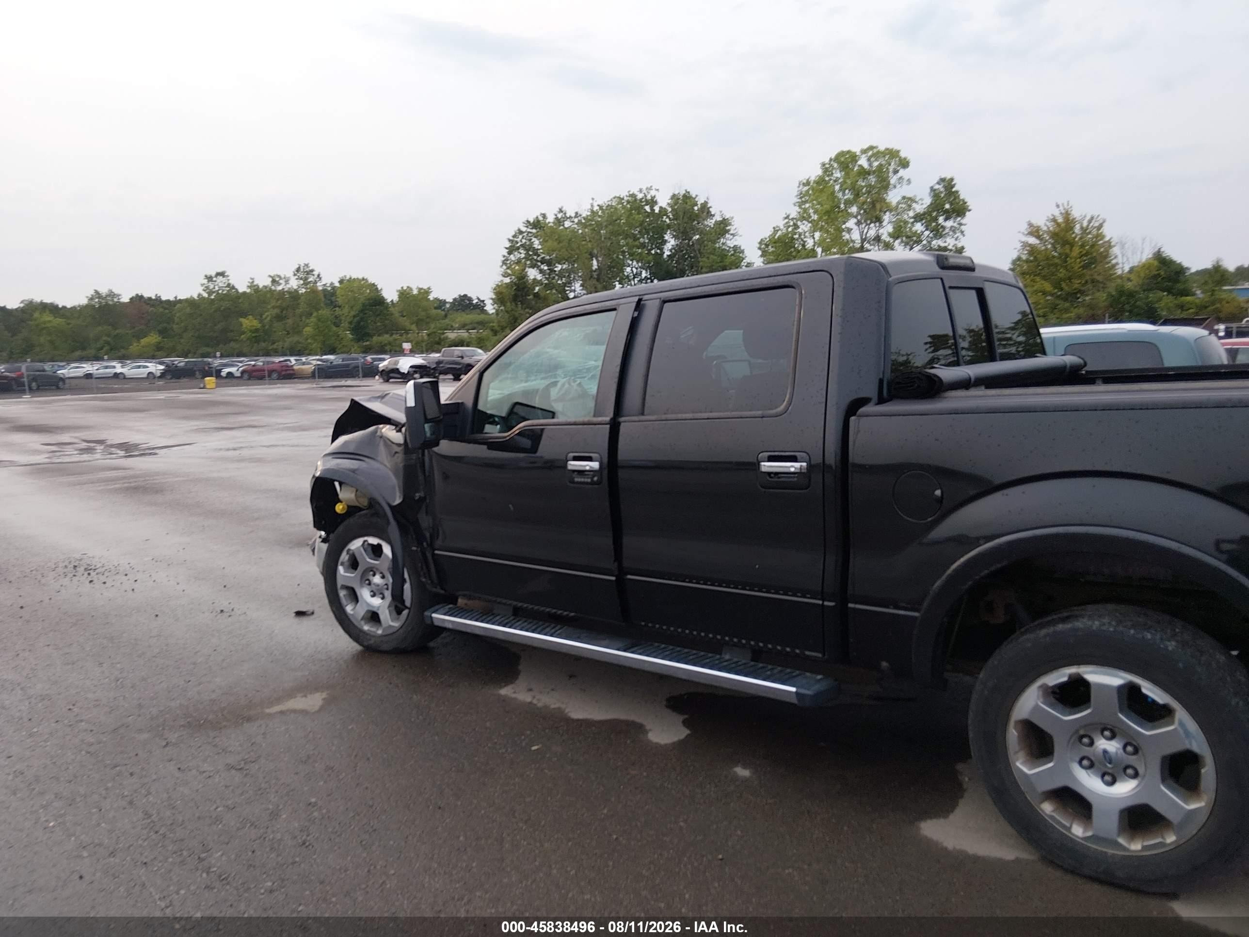 2011 Ford F-150 Lariat Black vin: 1FTFW1E63BFA58714