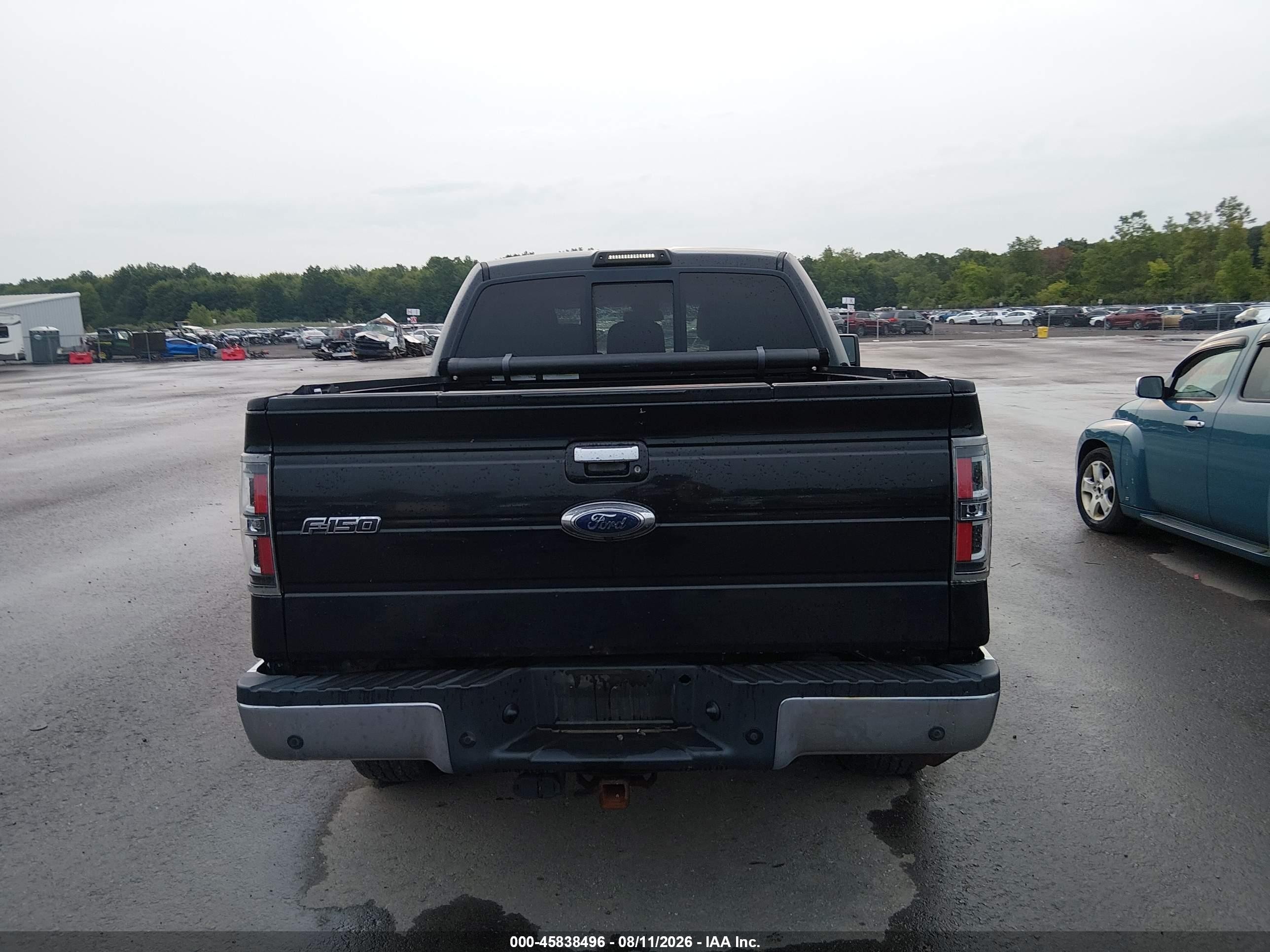 2011 Ford F-150 Lariat Black vin: 1FTFW1E63BFA58714
