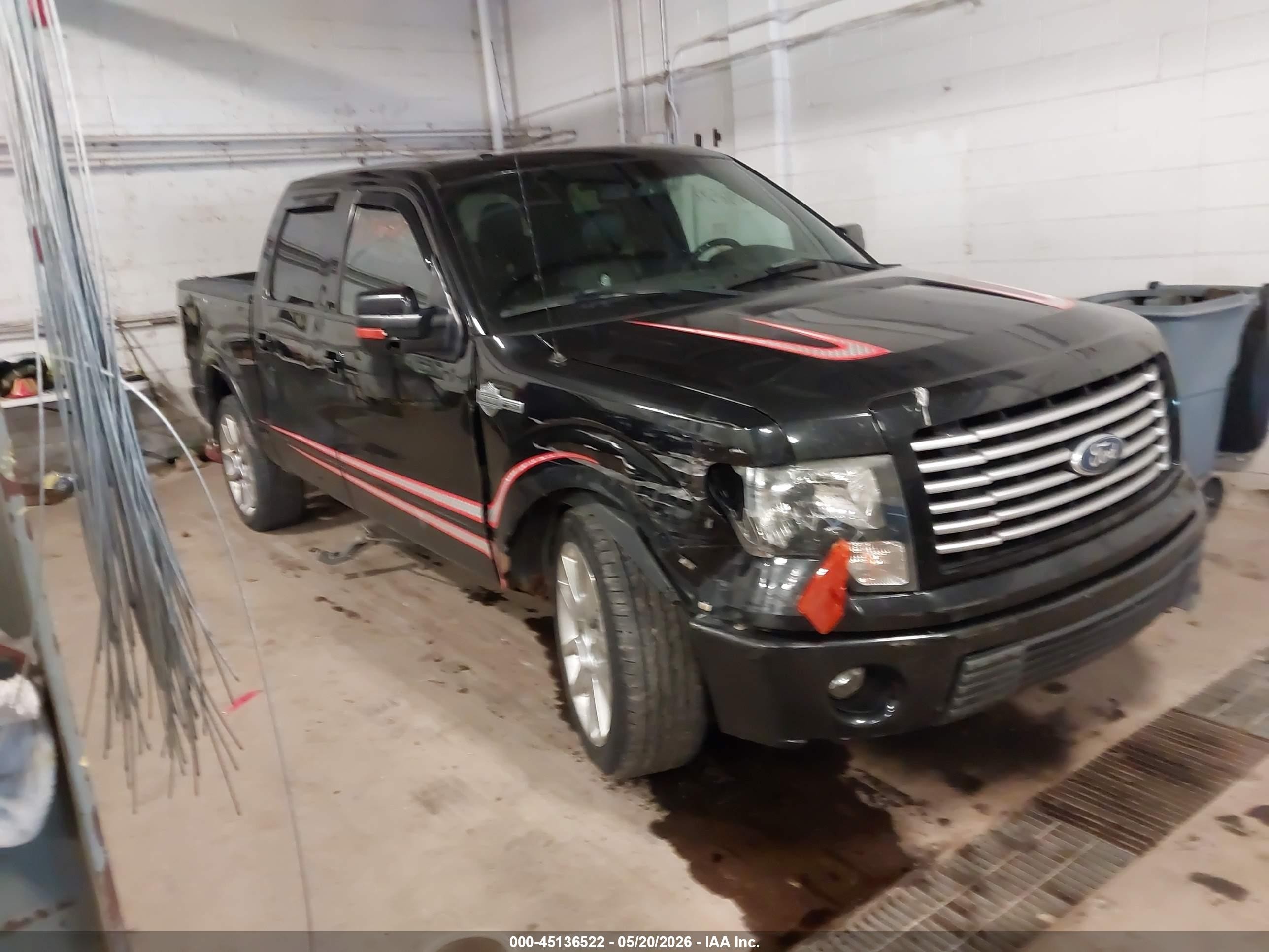 2011 Ford F-150 Harley-davidson Black vin: 1FTFW1E67BFA50454