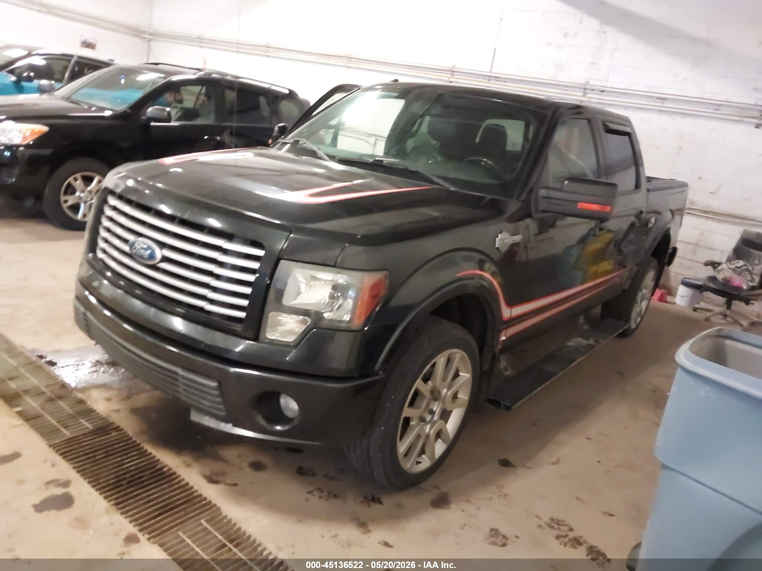2011 Ford F-150 Harley-davidson Black vin: 1FTFW1E67BFA50454