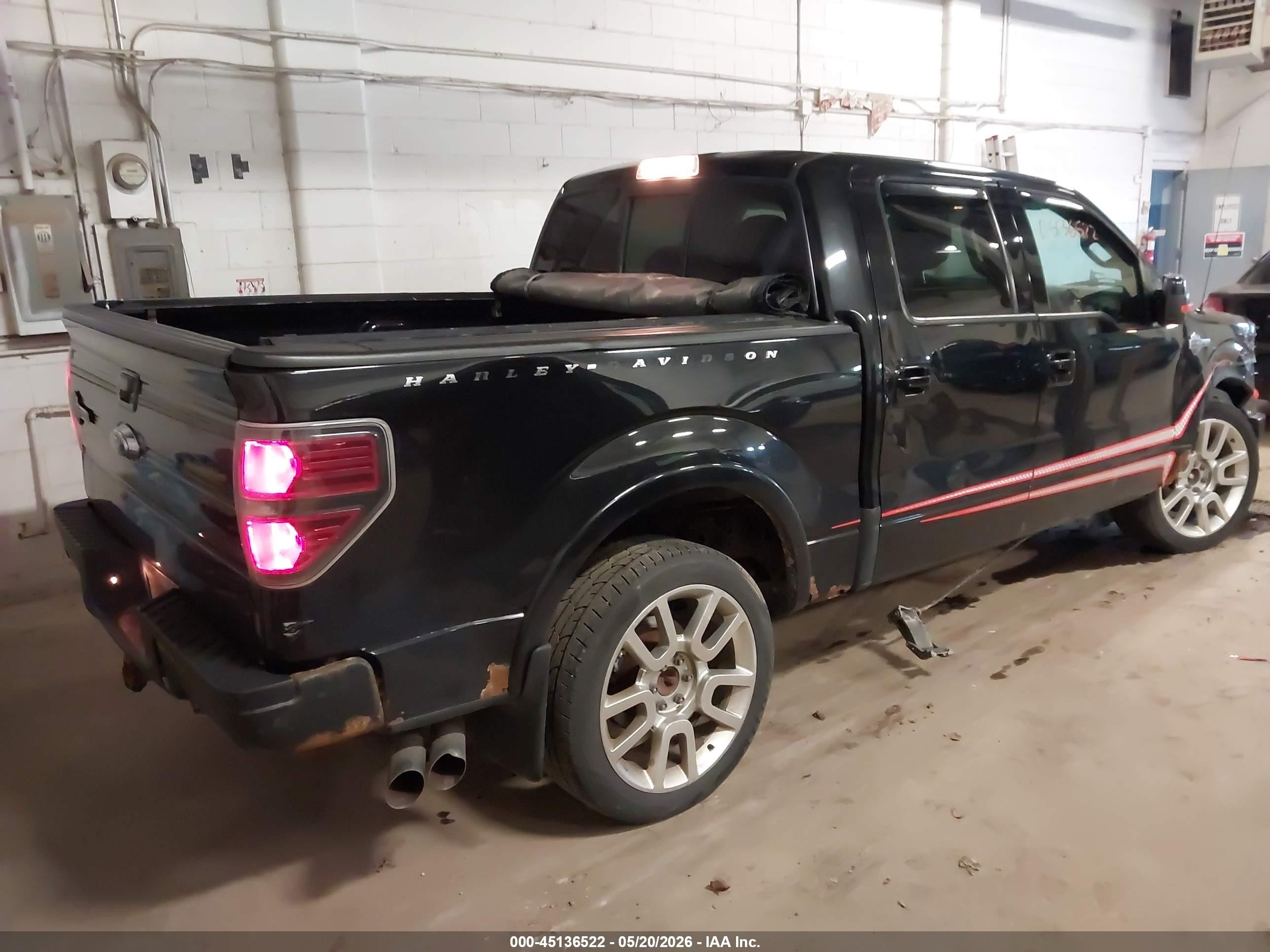 2011 Ford F-150 Harley-davidson Black vin: 1FTFW1E67BFA50454