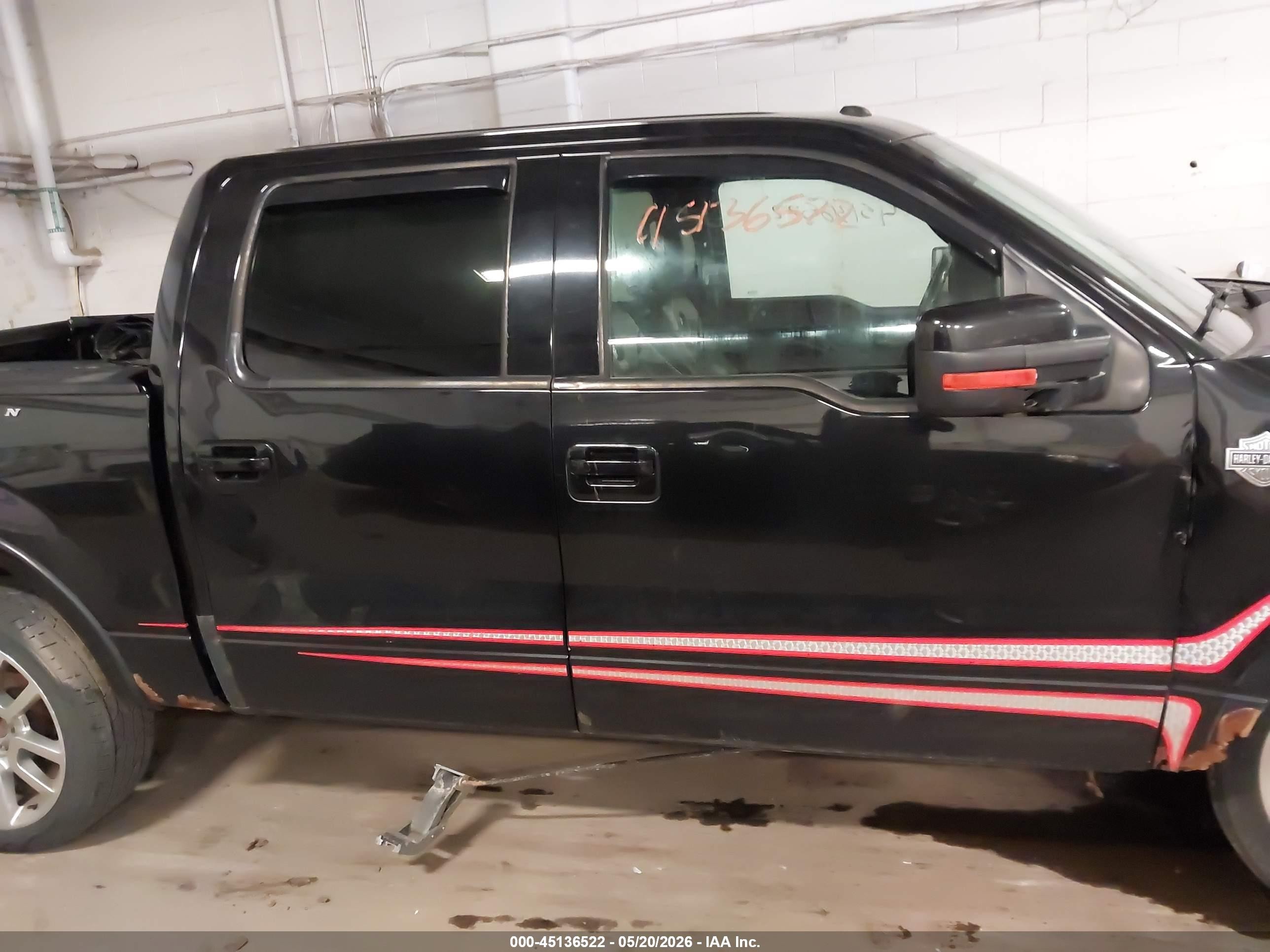 2011 Ford F-150 Harley-davidson Black vin: 1FTFW1E67BFA50454