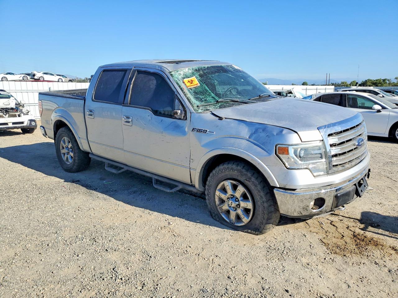 2013 Ford F150 Supercrew Silver vin: 1FTFW1E67DFA02410