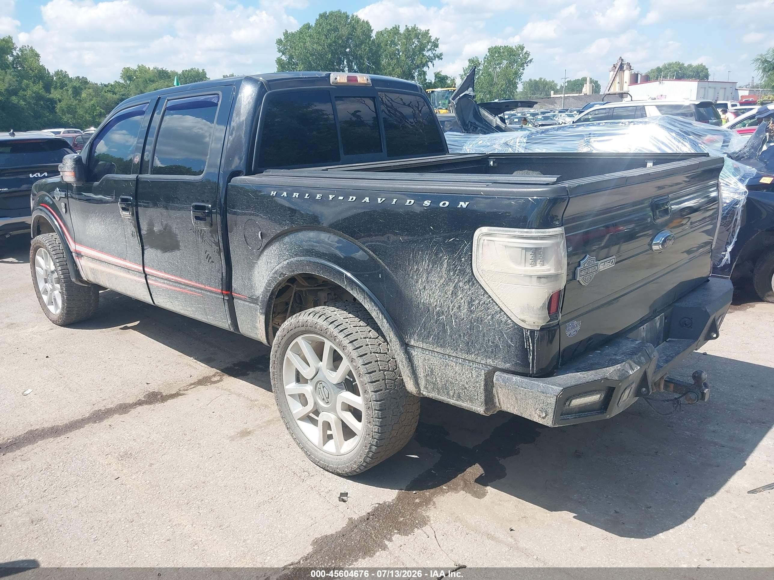 2011 Ford F-150 Harley-davidson Black vin: 1FTFW1E68BFA12988