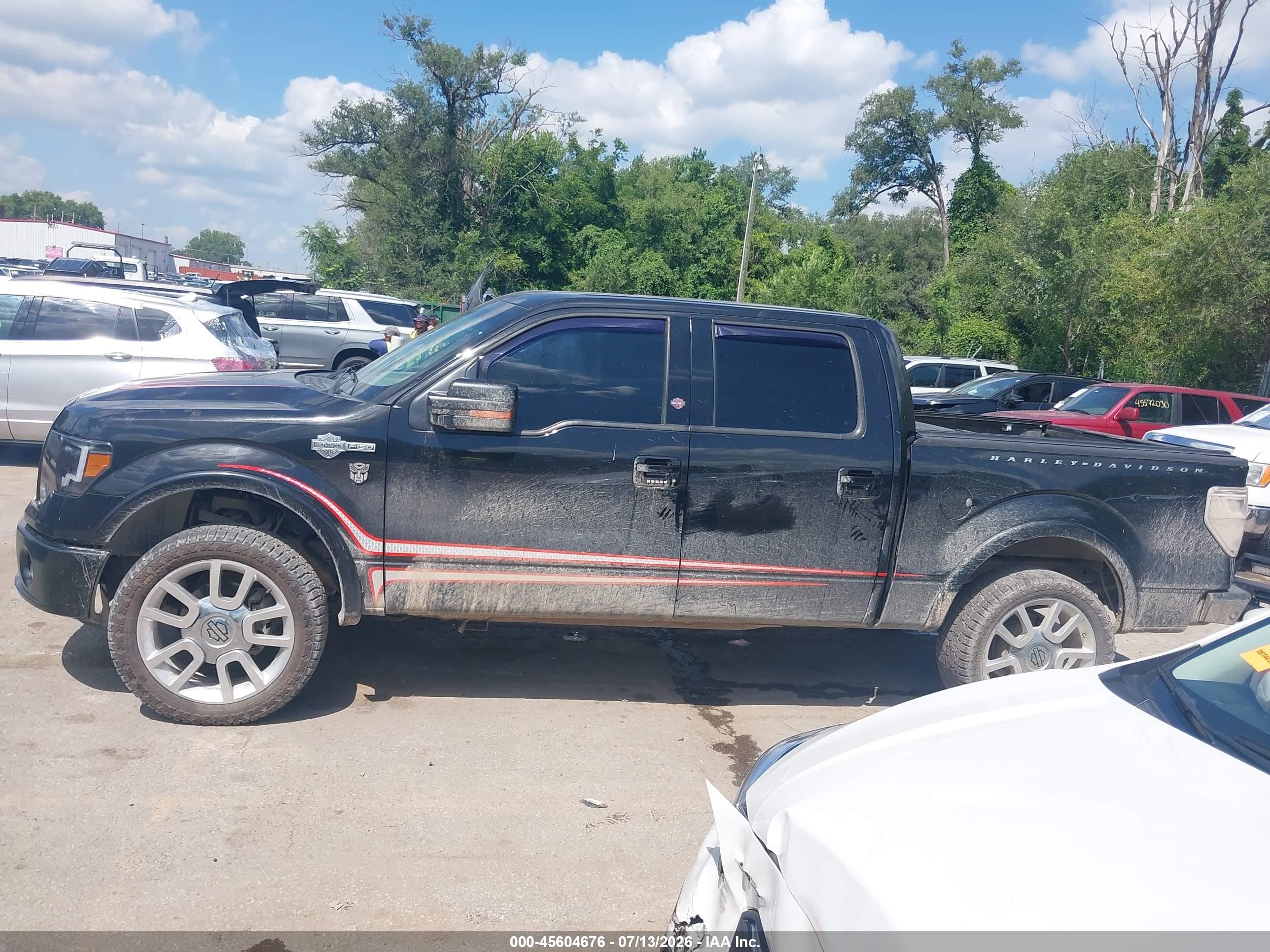 2011 Ford F-150 Harley-davidson Black vin: 1FTFW1E68BFA12988