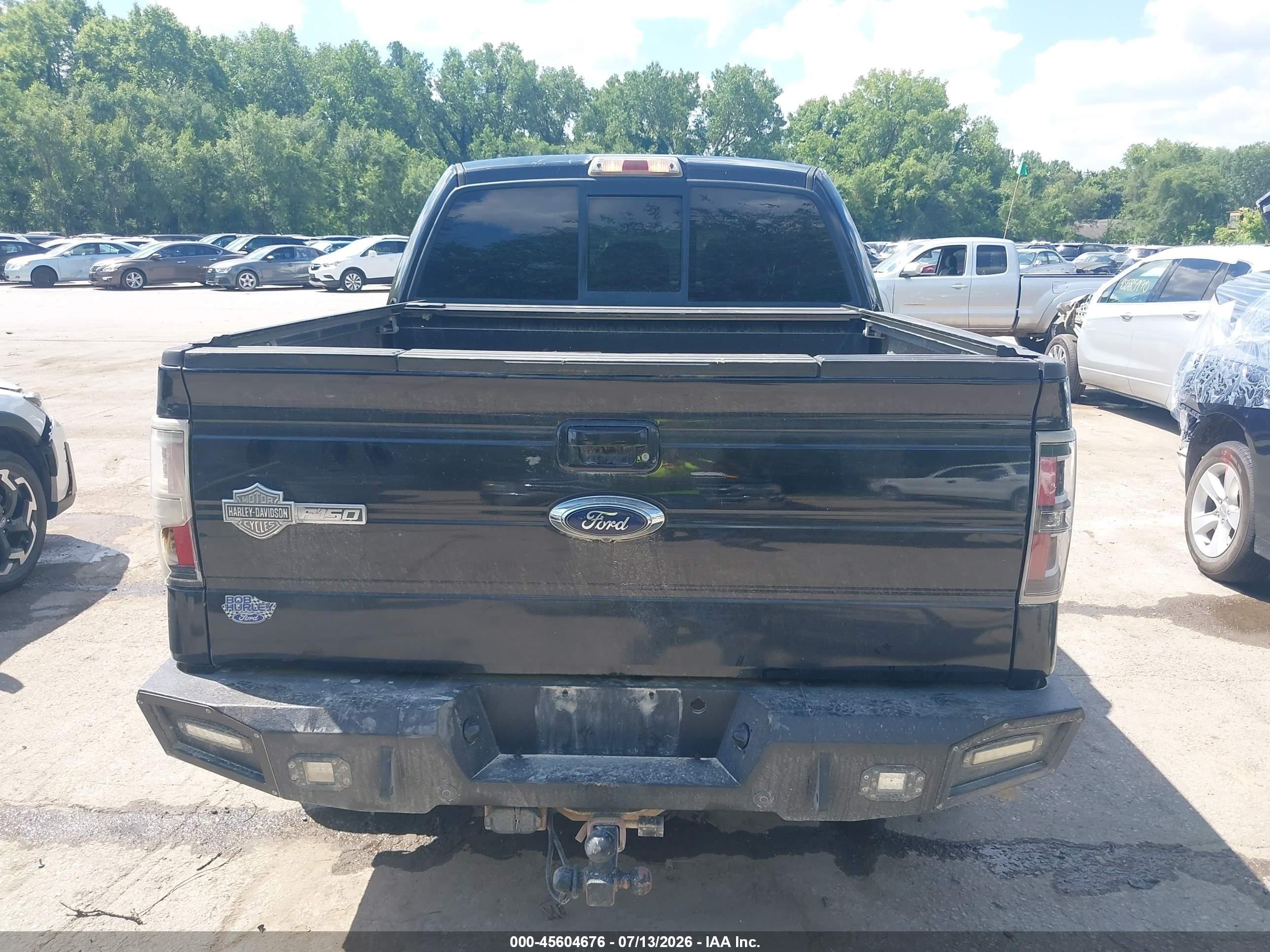 2011 Ford F-150 Harley-davidson Black vin: 1FTFW1E68BFA12988