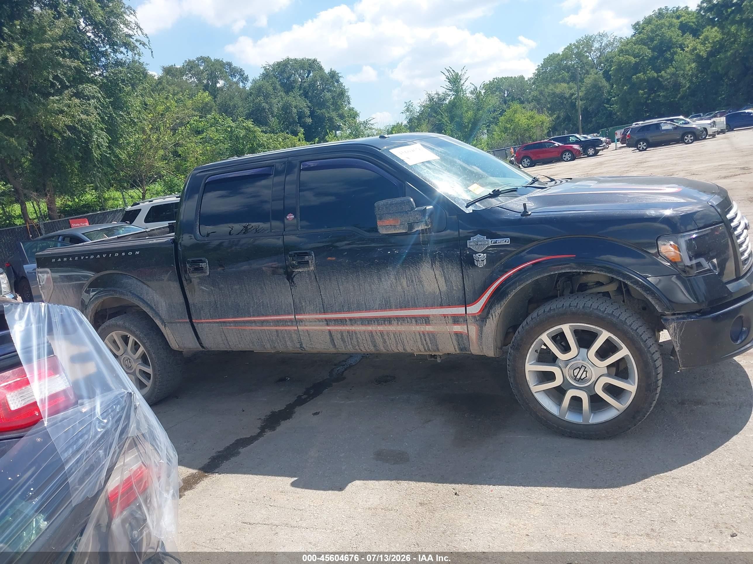 2011 Ford F-150 Harley-davidson Black vin: 1FTFW1E68BFA12988