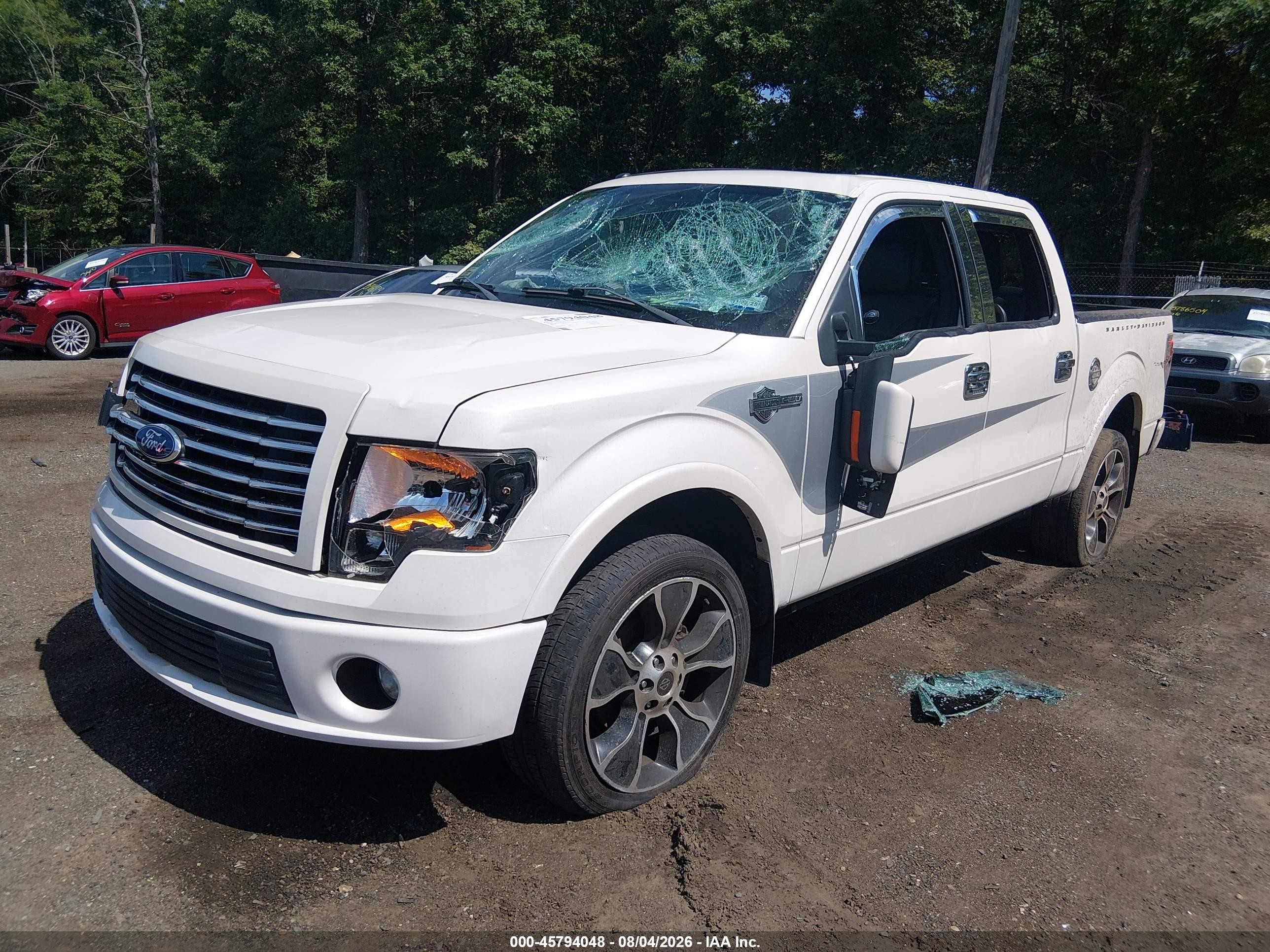 2012 Ford F-150 Harley-davidson White vin: 1FTFW1E69CFA32958