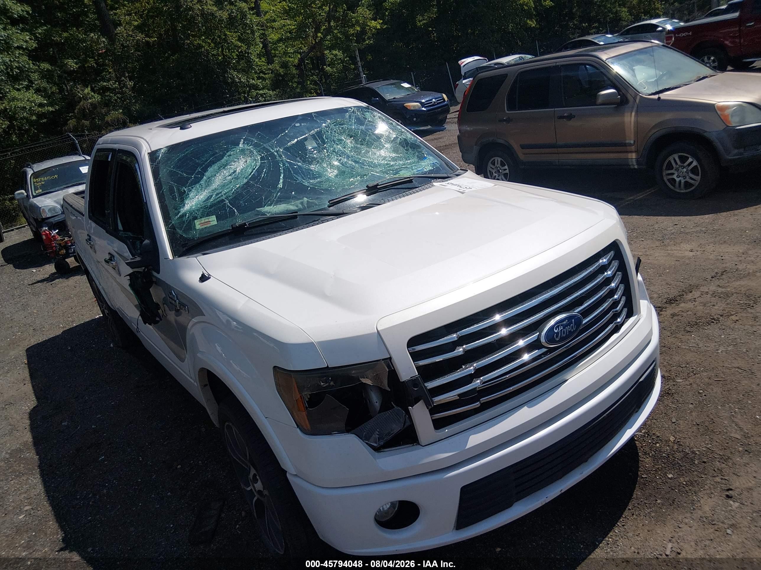2012 Ford F-150 Harley-davidson White vin: 1FTFW1E69CFA32958