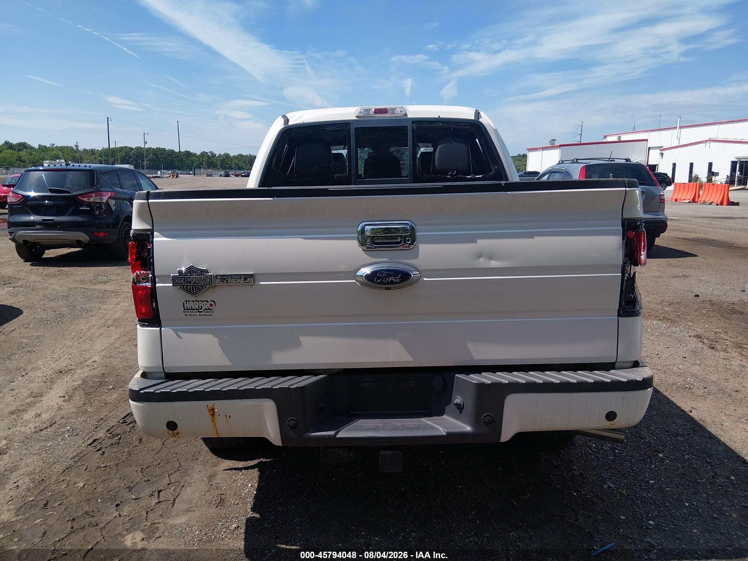 2012 Ford F-150 Harley-davidson White vin: 1FTFW1E69CFA32958