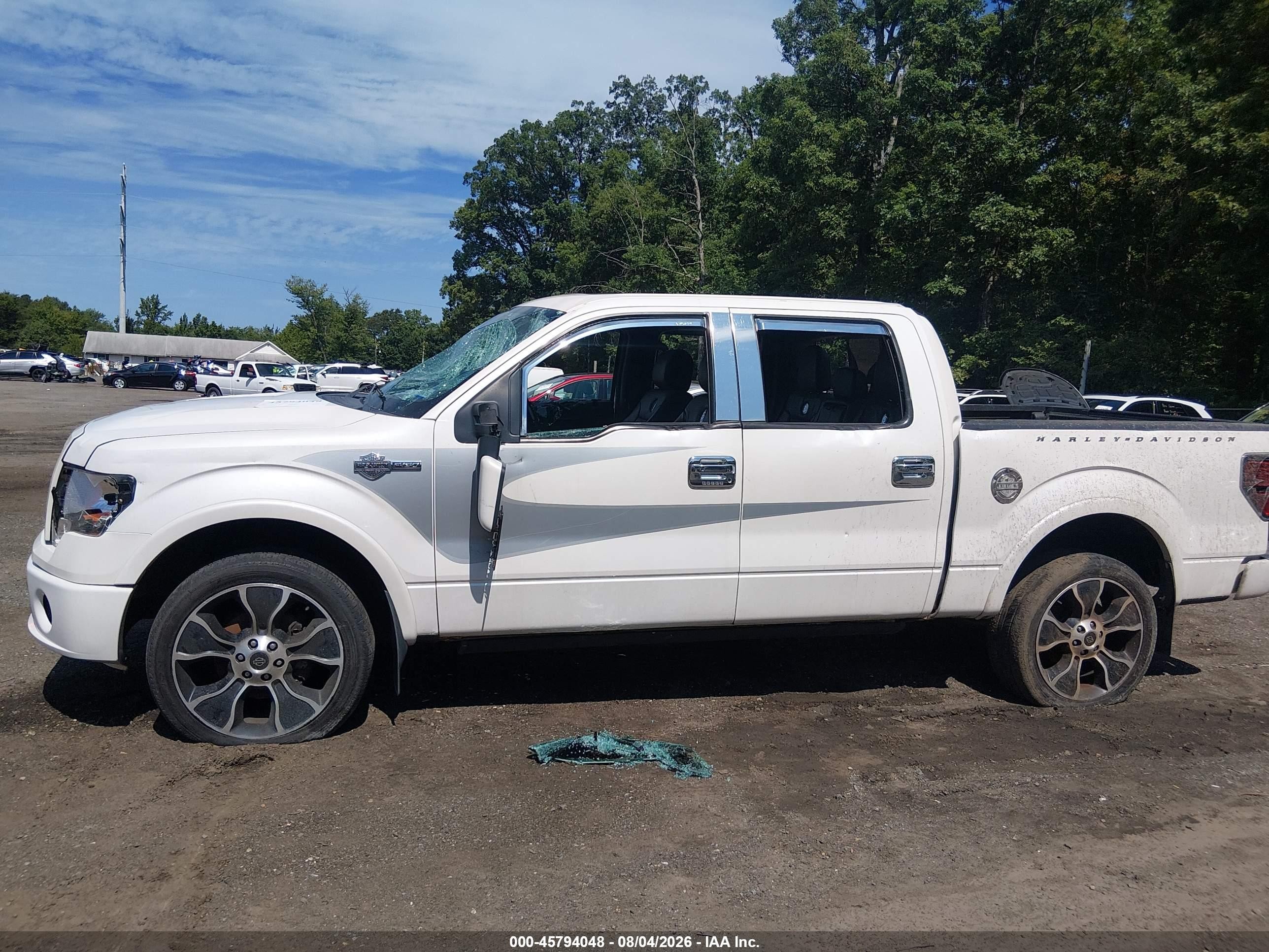 2012 Ford F-150 Harley-davidson White vin: 1FTFW1E69CFA32958
