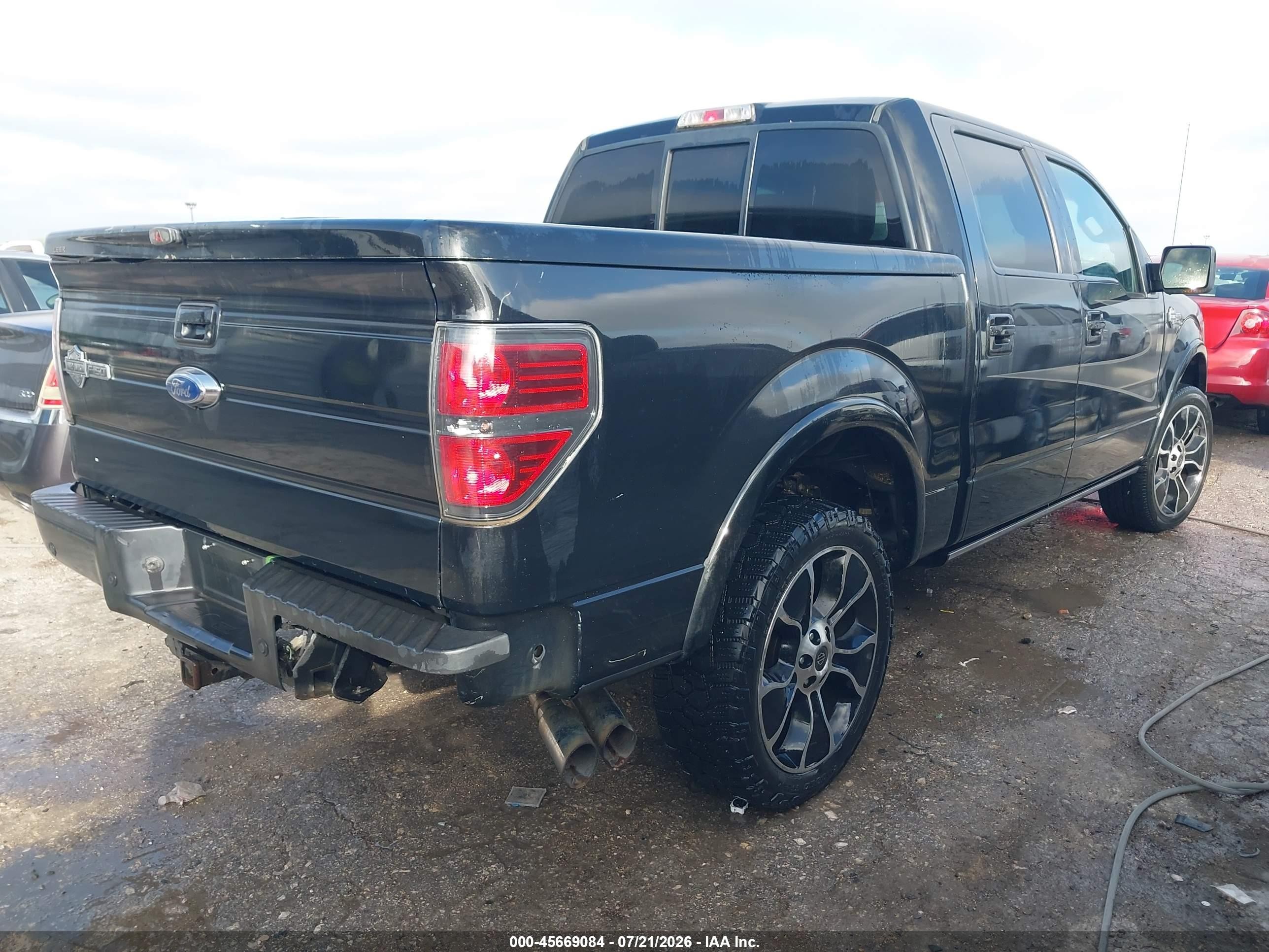 2012 Ford F-150 Harley-davidson Black vin: 1FTFW1E69CFD05669