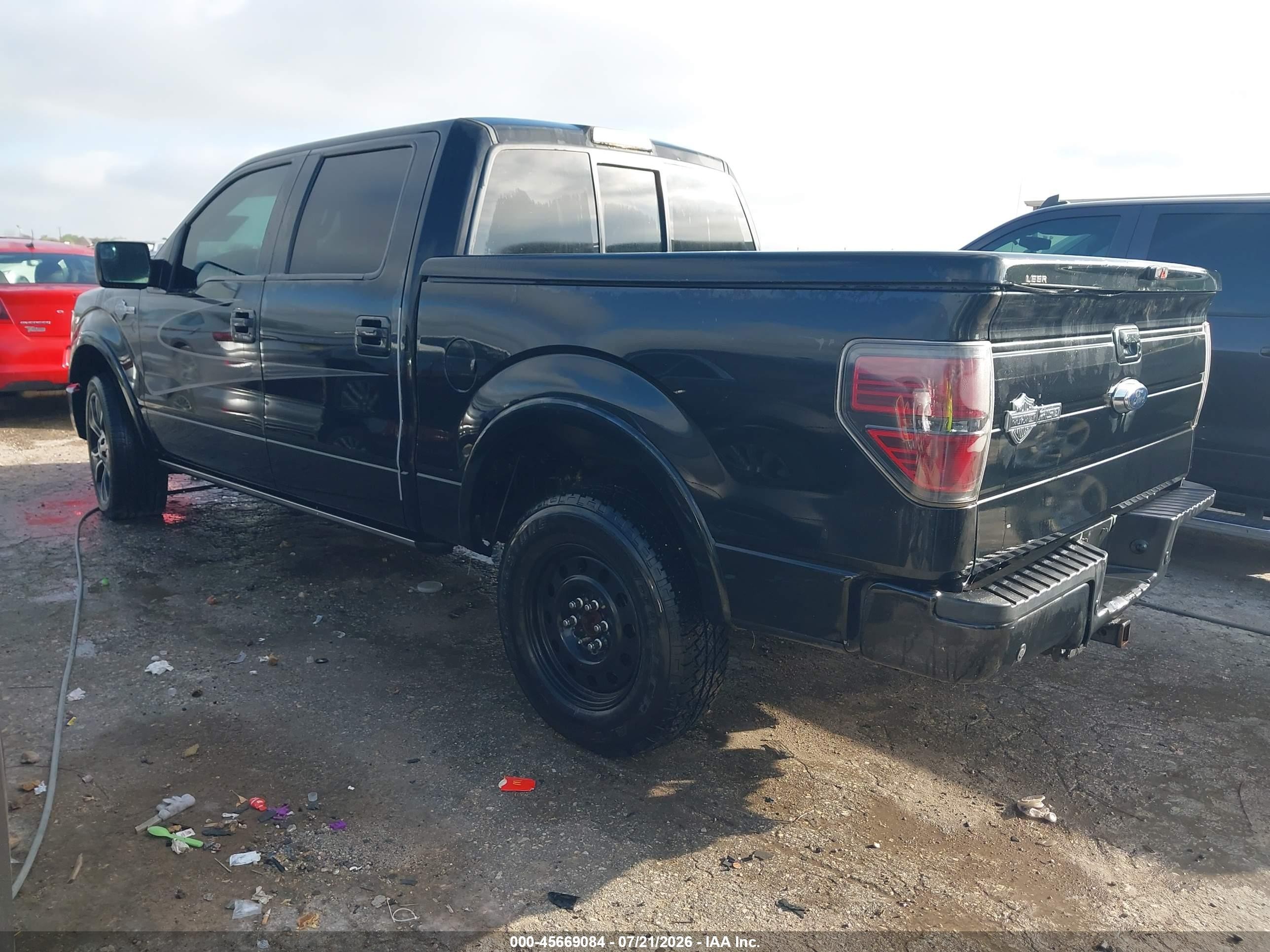 2012 Ford F-150 Harley-davidson Black vin: 1FTFW1E69CFD05669