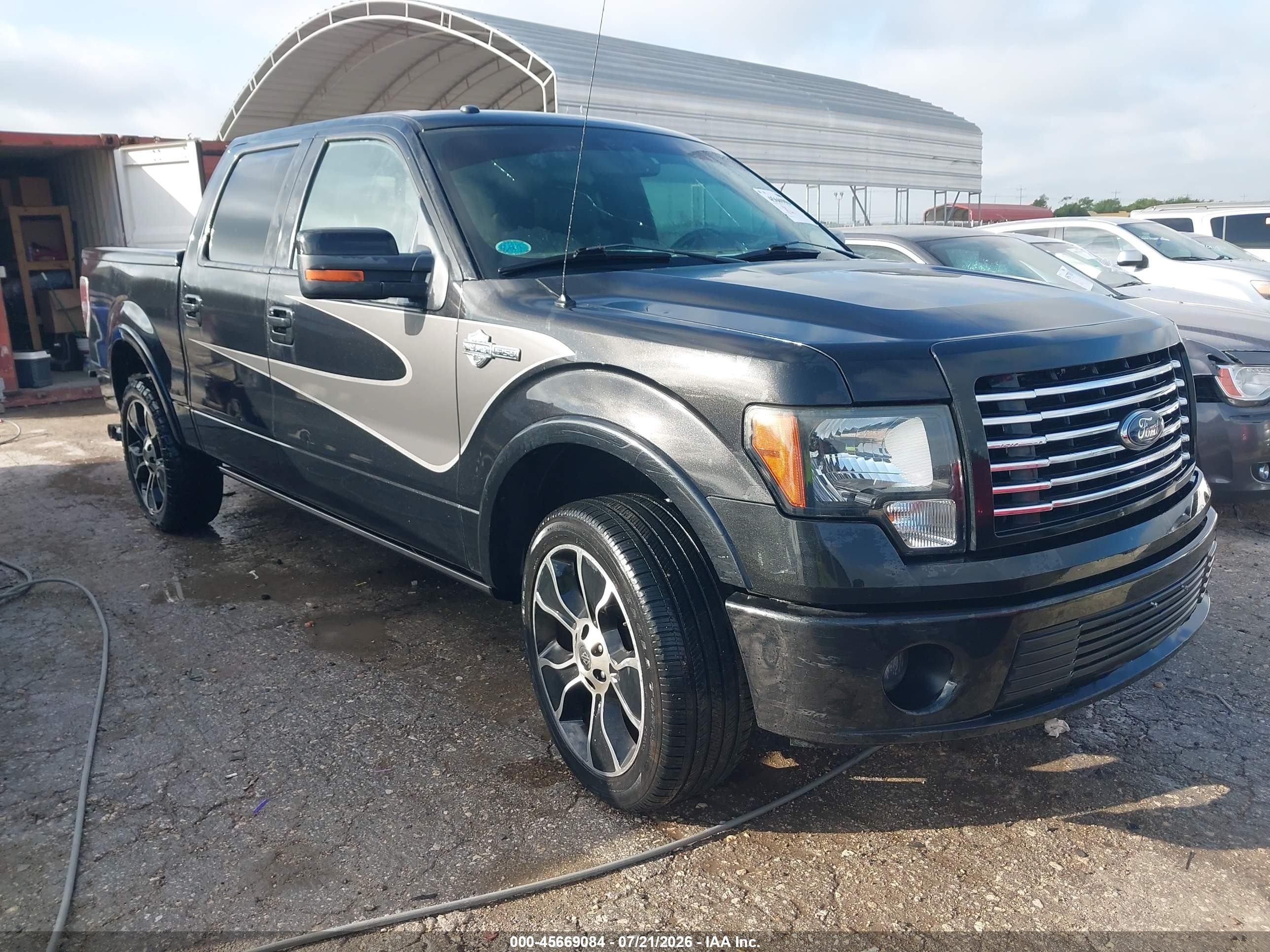 2012 Ford F-150 Harley-davidson Черный vin: 1FTFW1E69CFD05669